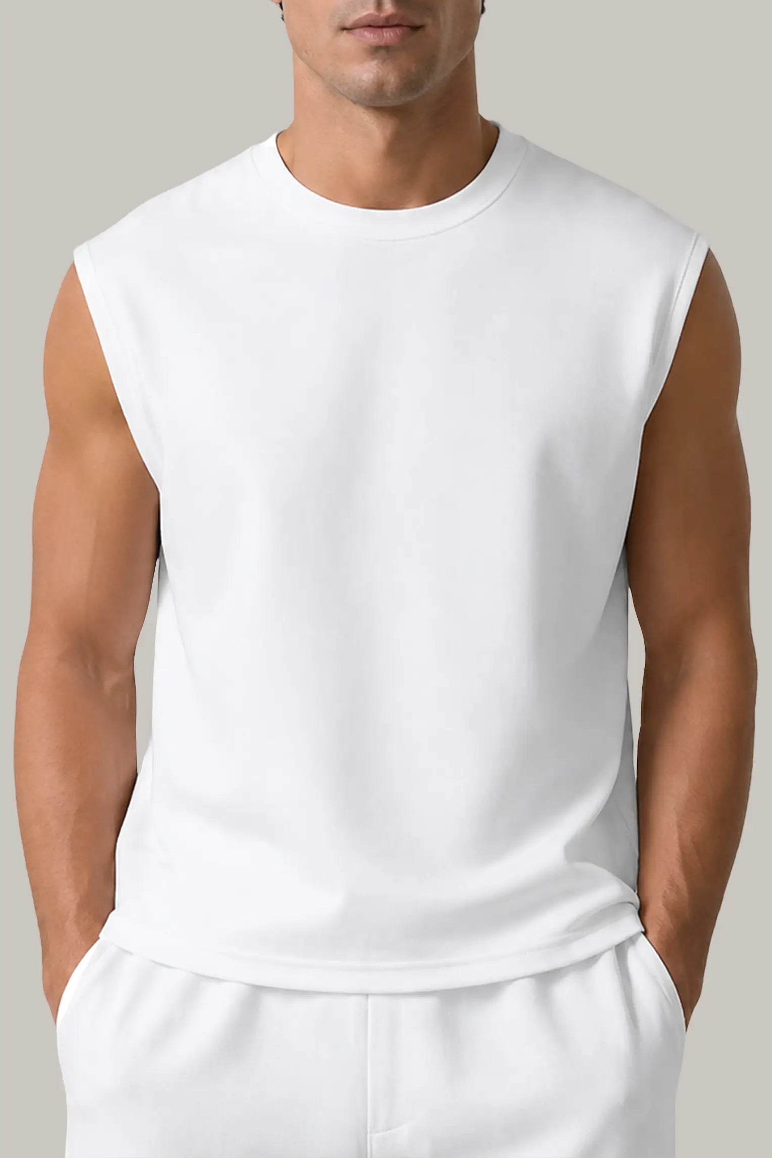 Franela Boxy Fit Sin Manga Hombre - FashionTex