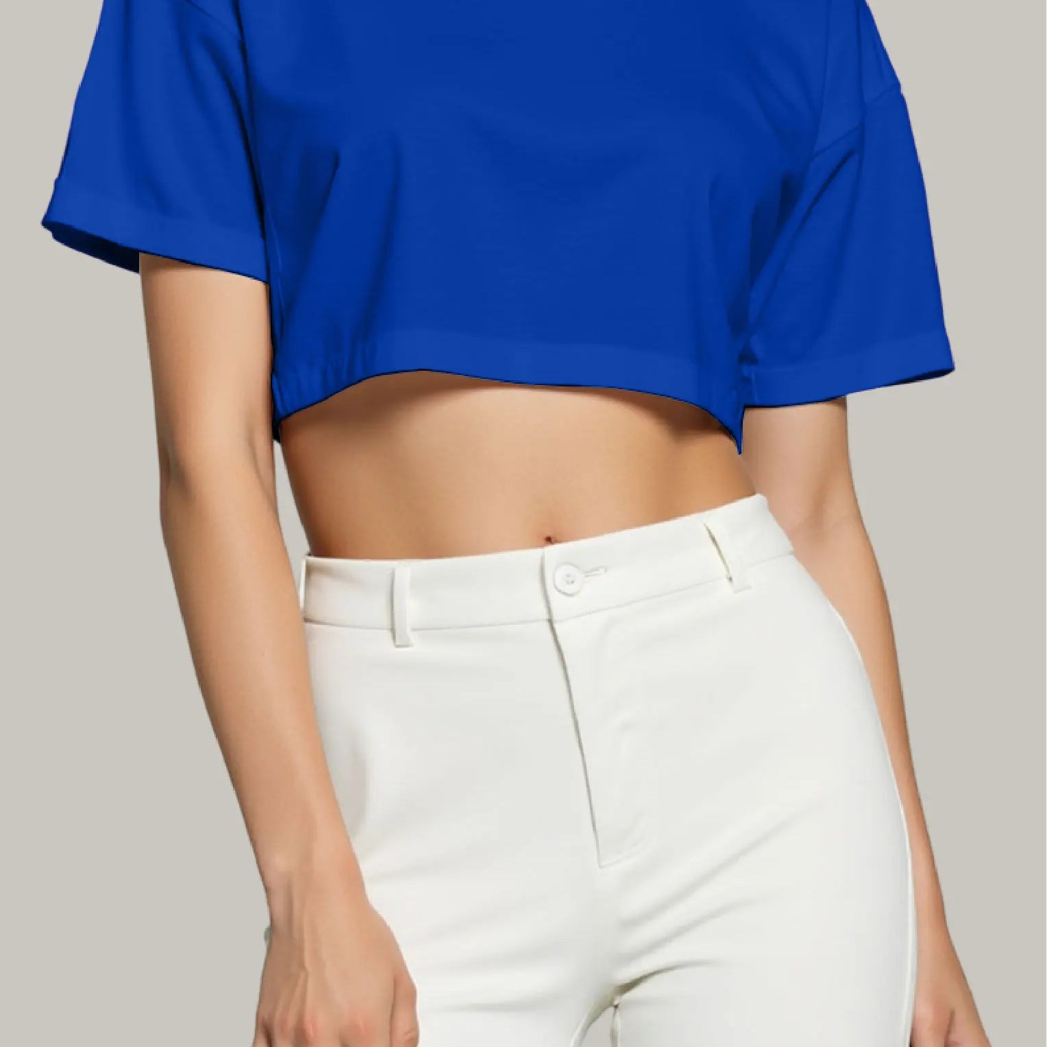 Franela Oversized Croptop 100% Algodón - FashionTex