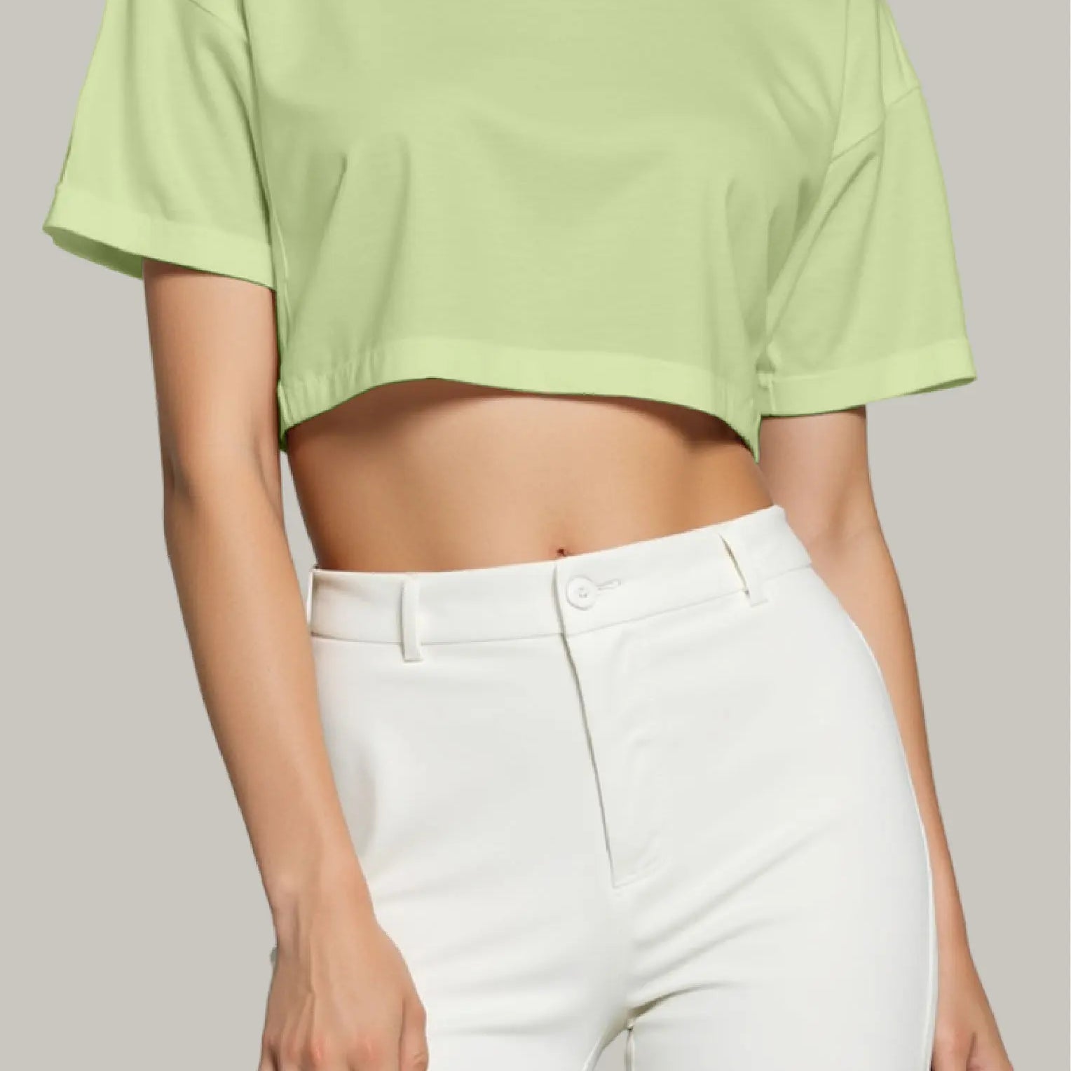 Franela Oversized Croptop 100% Algodón - FashionTex