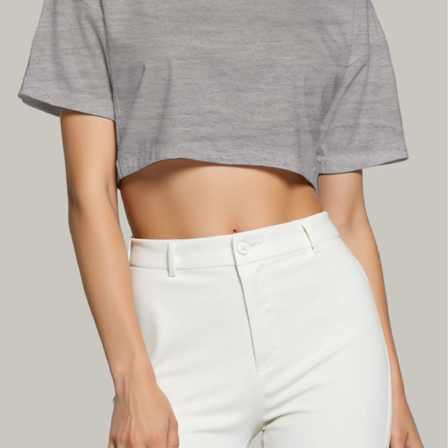 Franela Oversized Croptop 100% Algodón - FashionTex
