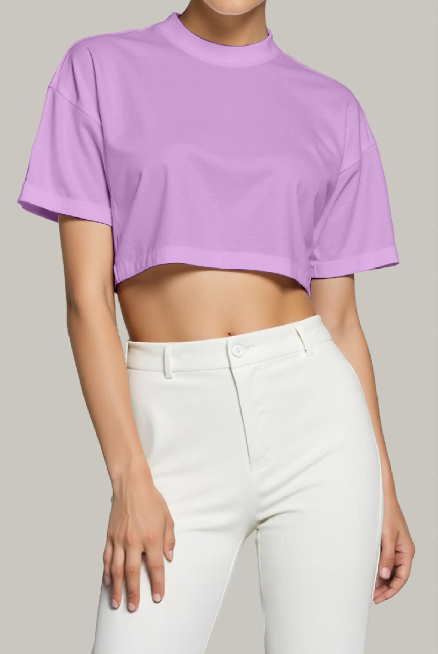 Franela Oversized Croptop 100% Algodón - FashionTex
