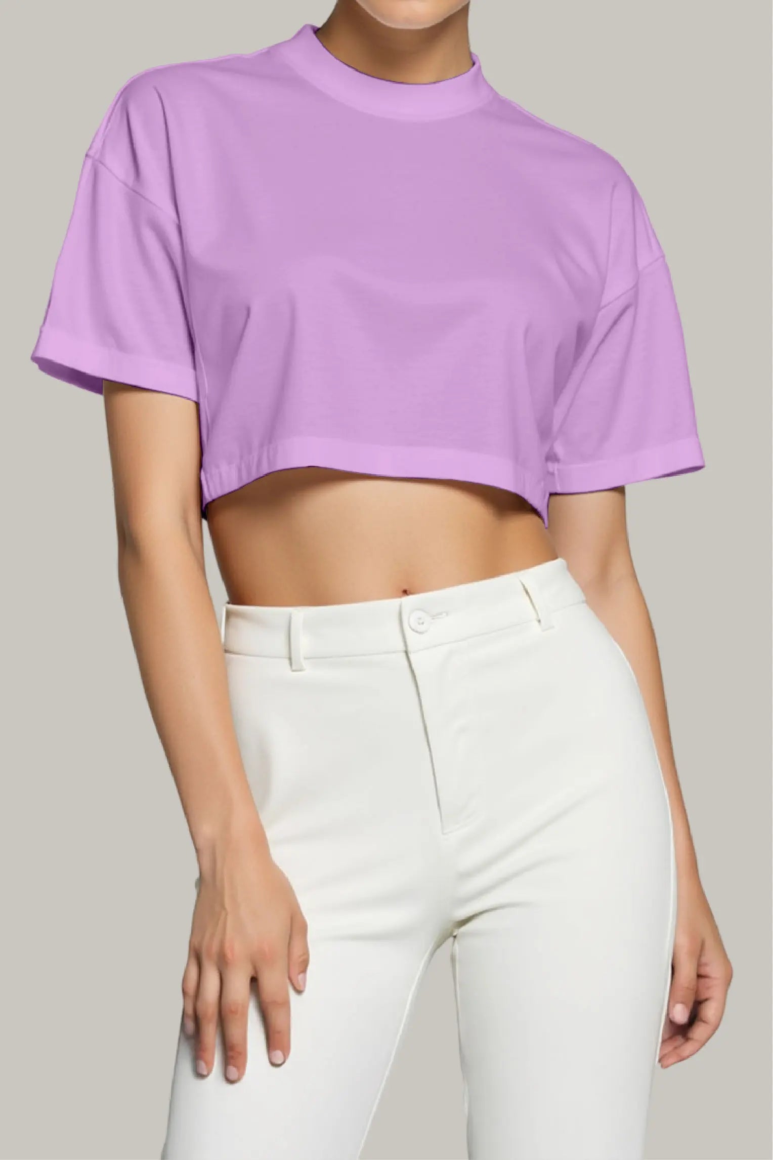 Franela Oversized Croptop 100% Algodón - FashionTex