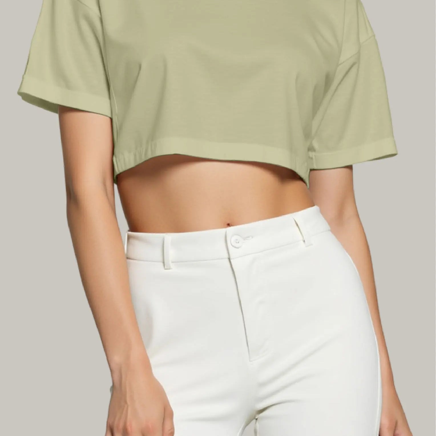 Franela Oversized Croptop 100% Algodón - FashionTex