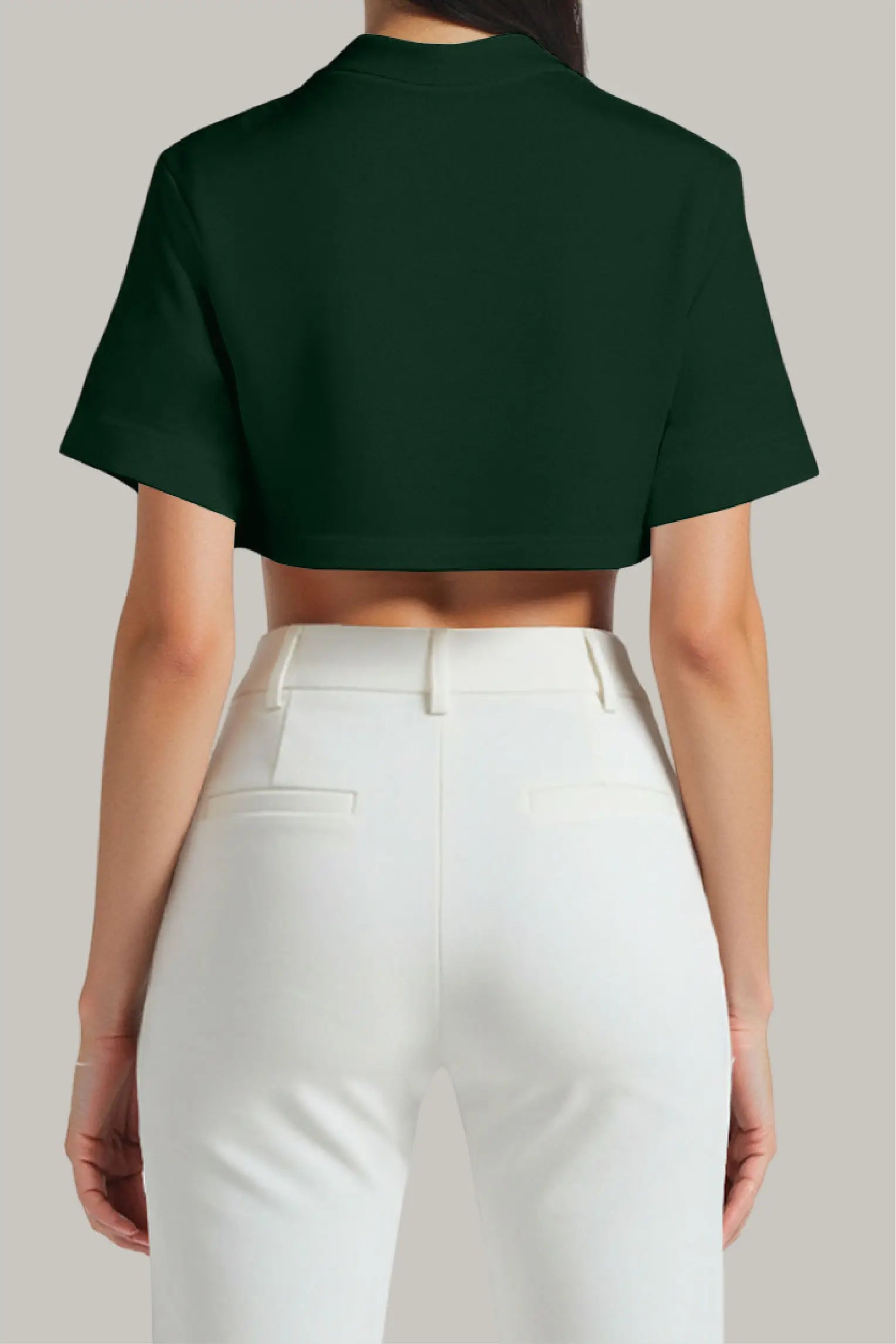 Franela Oversized Croptop 100% Algodón - FashionTex