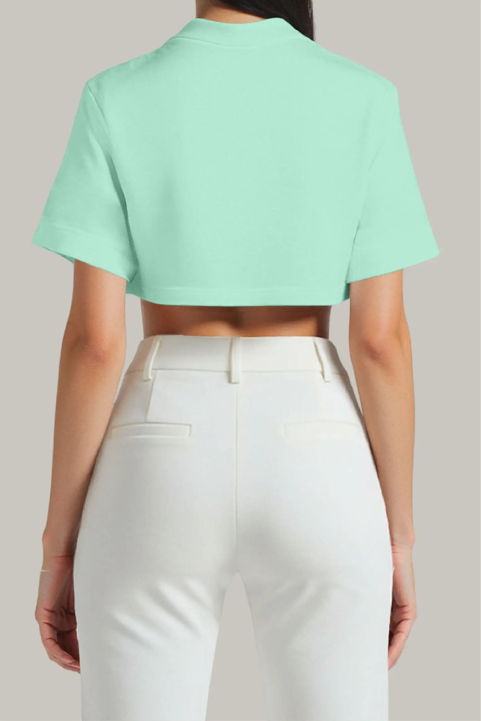 Franela Oversized Croptop 100% Algodón - FashionTex