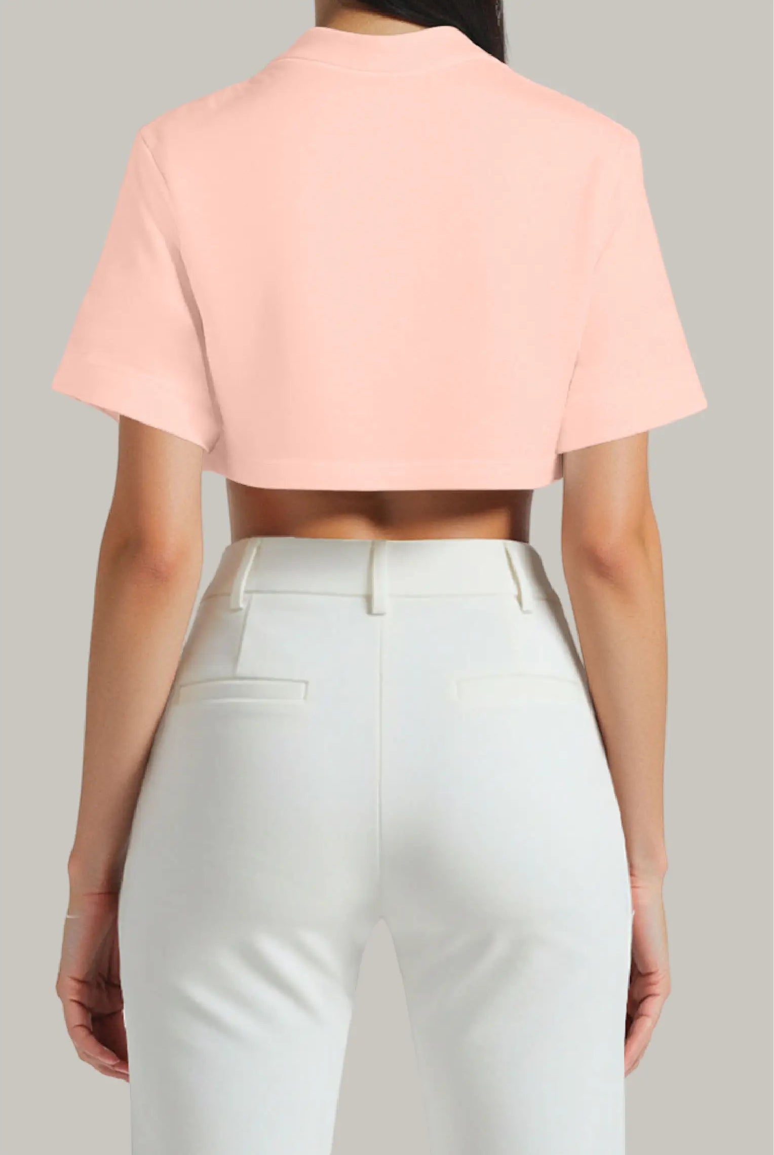 Franela Oversized Croptop 100% Algodón - FashionTex