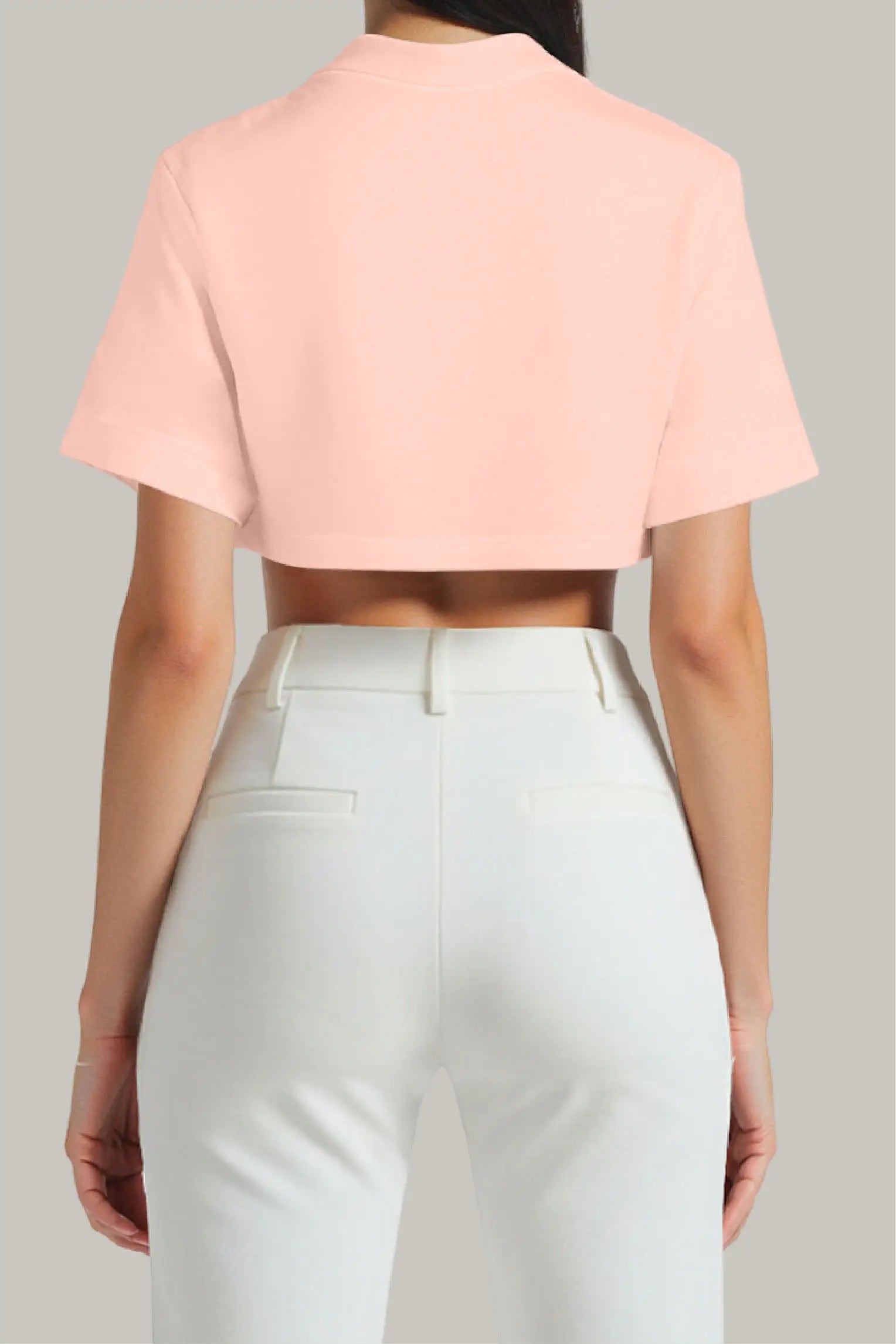 Franela Oversized Croptop 100% Algodón - FashionTex