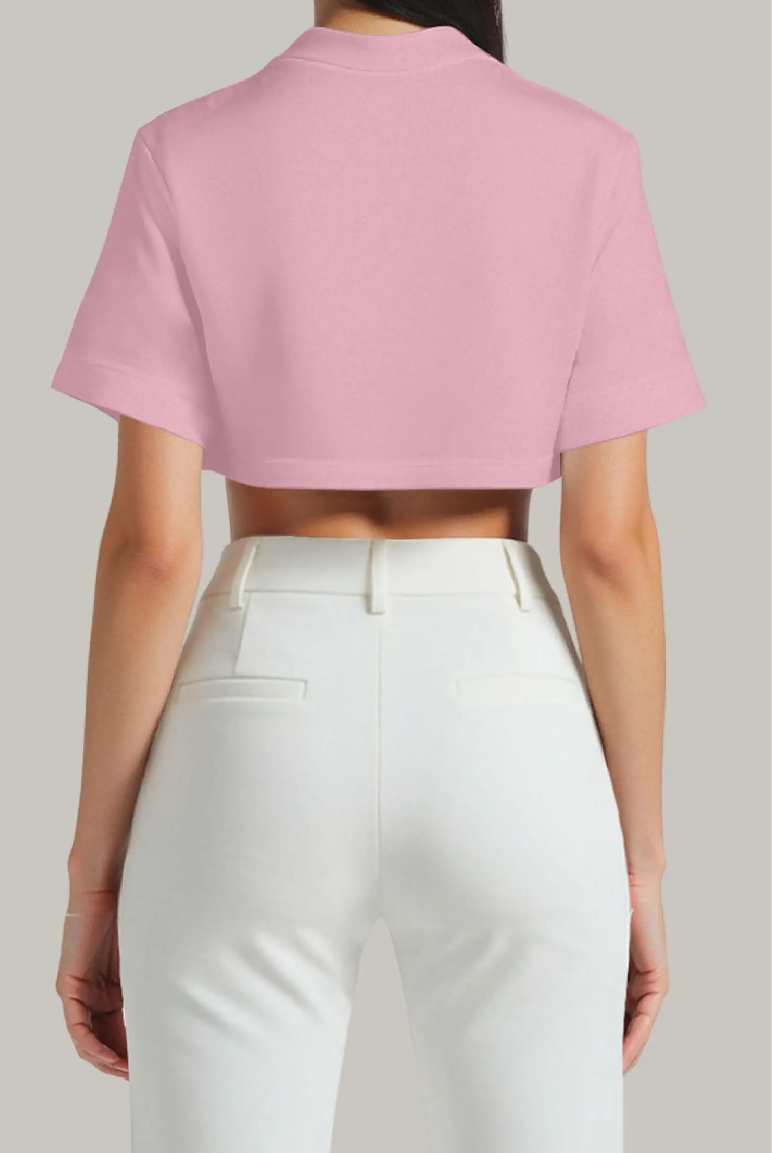 Franela Oversized Croptop 100% Algodón - FashionTex