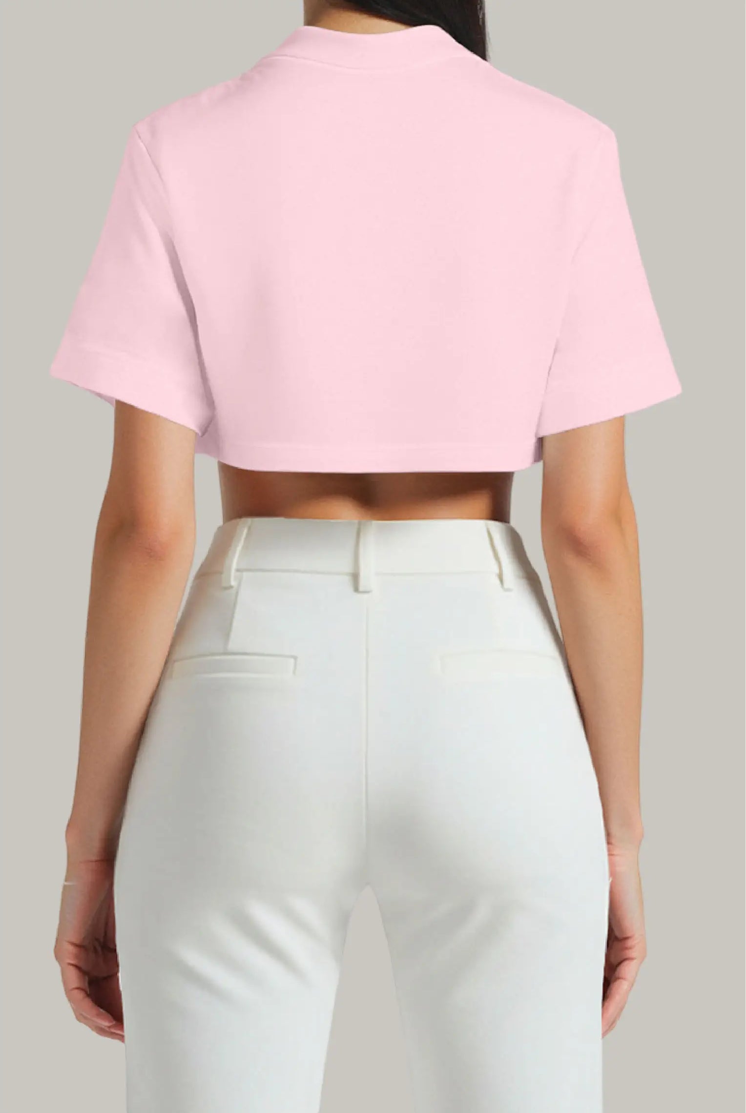 Franela Oversized Croptop 100% Algodón - FashionTex