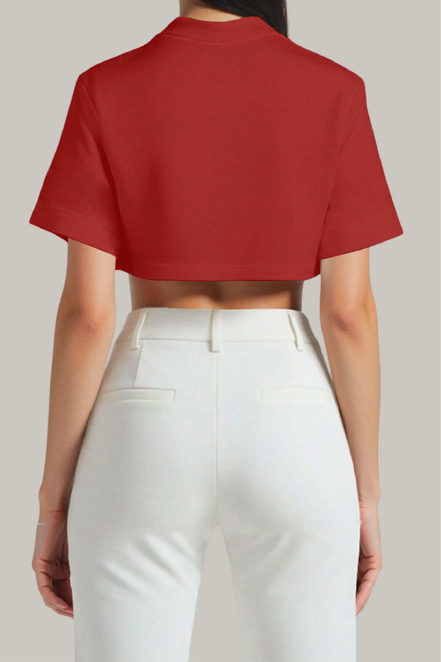 Franela Oversized Croptop 100% Algodón - FashionTex