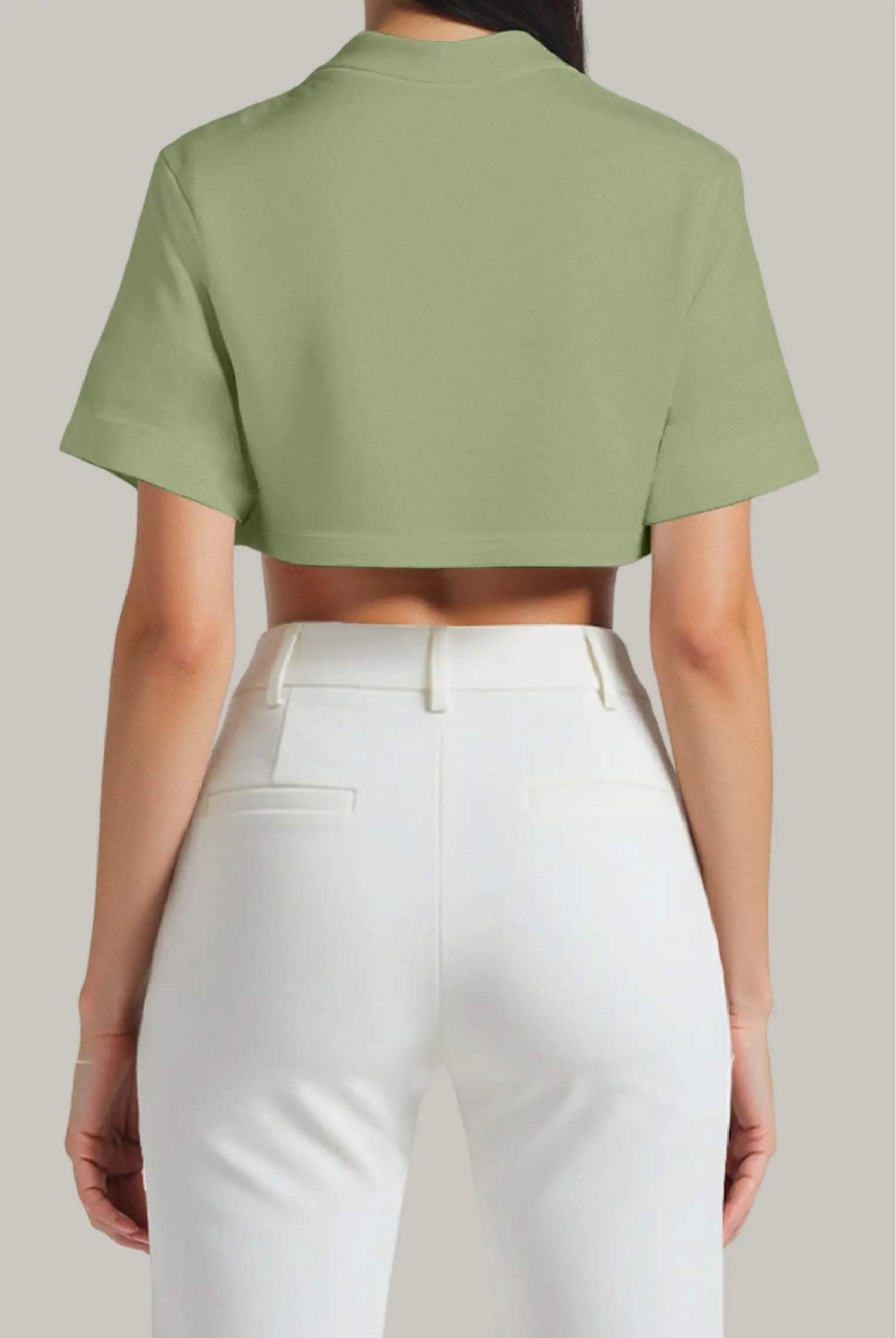 Franela Oversized Croptop 100% Algodón - FashionTex