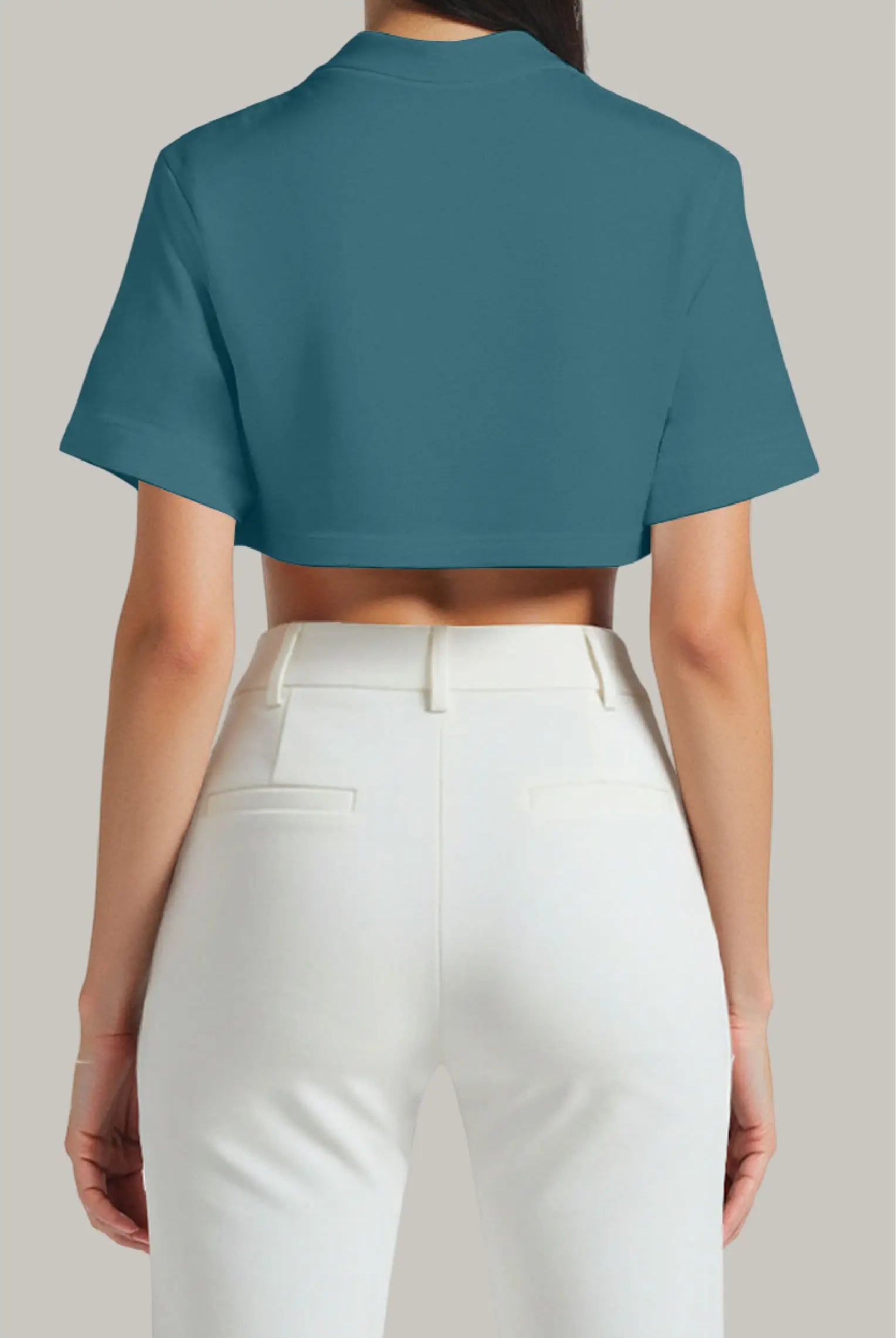 Franela Oversized Croptop 100% Algodón - FashionTex