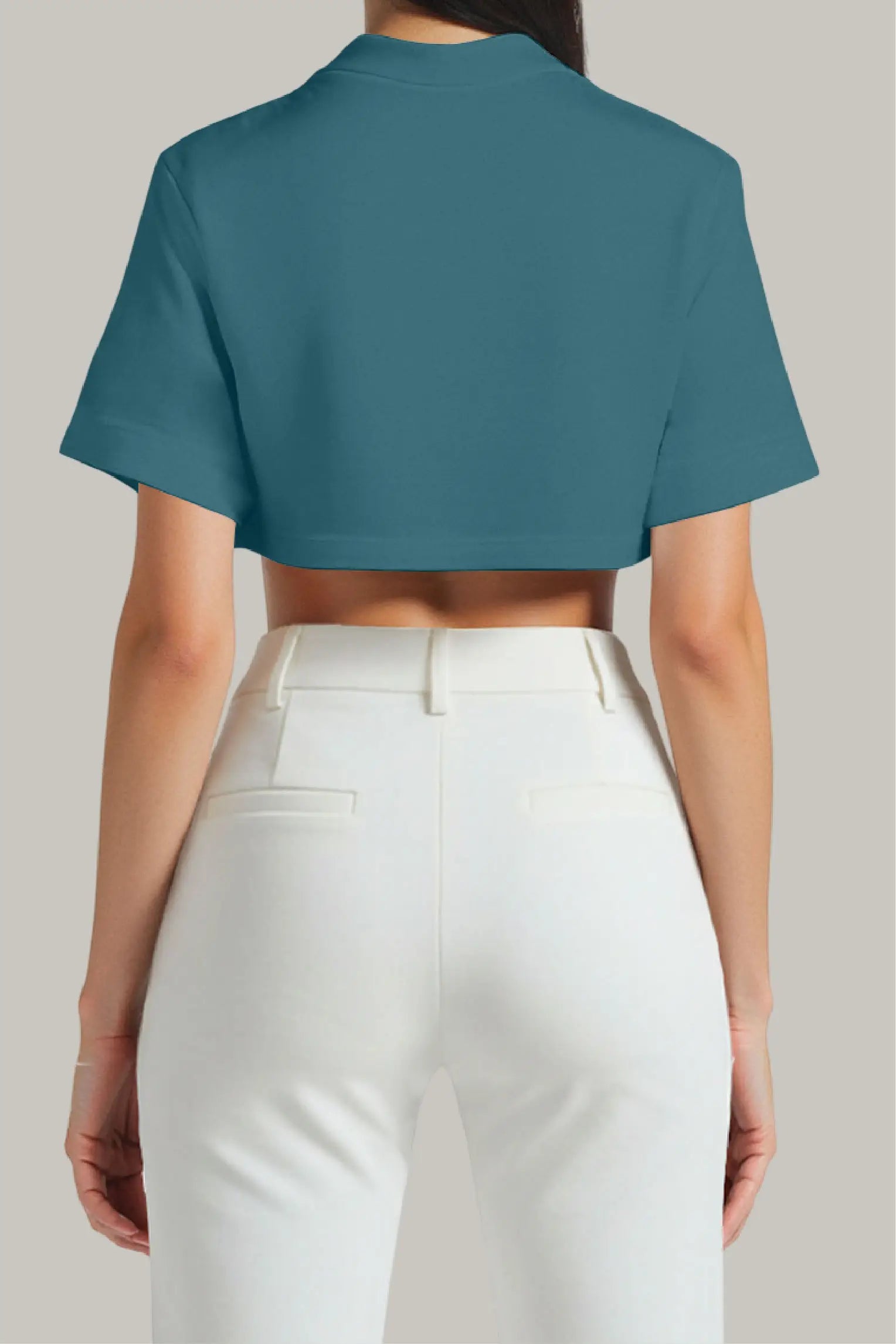 Franela Oversized Croptop 100% Algodón - FashionTex