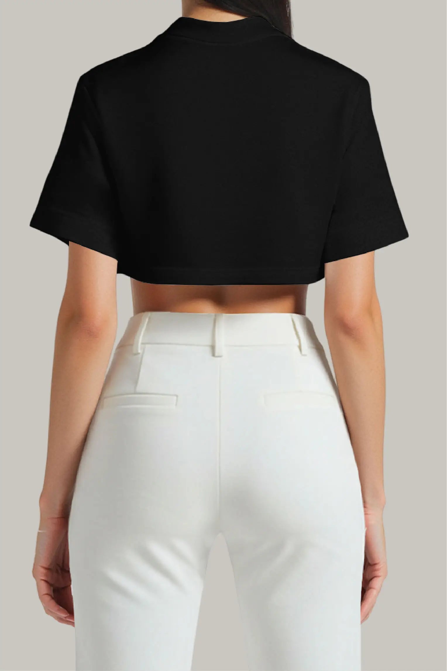 Franela Oversized Croptop 100% Algodón - FashionTex