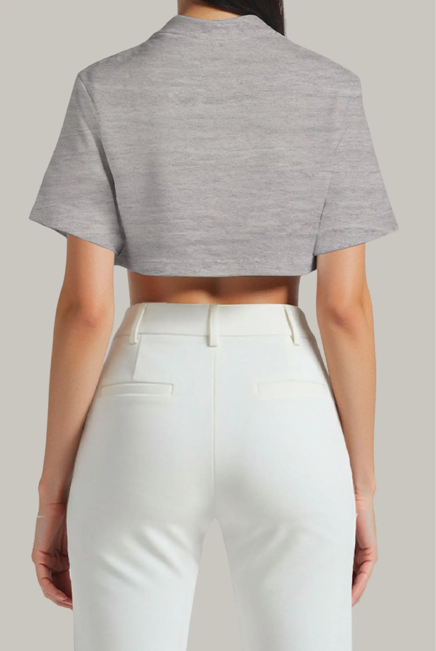 Franela Oversized Croptop 100% Algodón - FashionTex