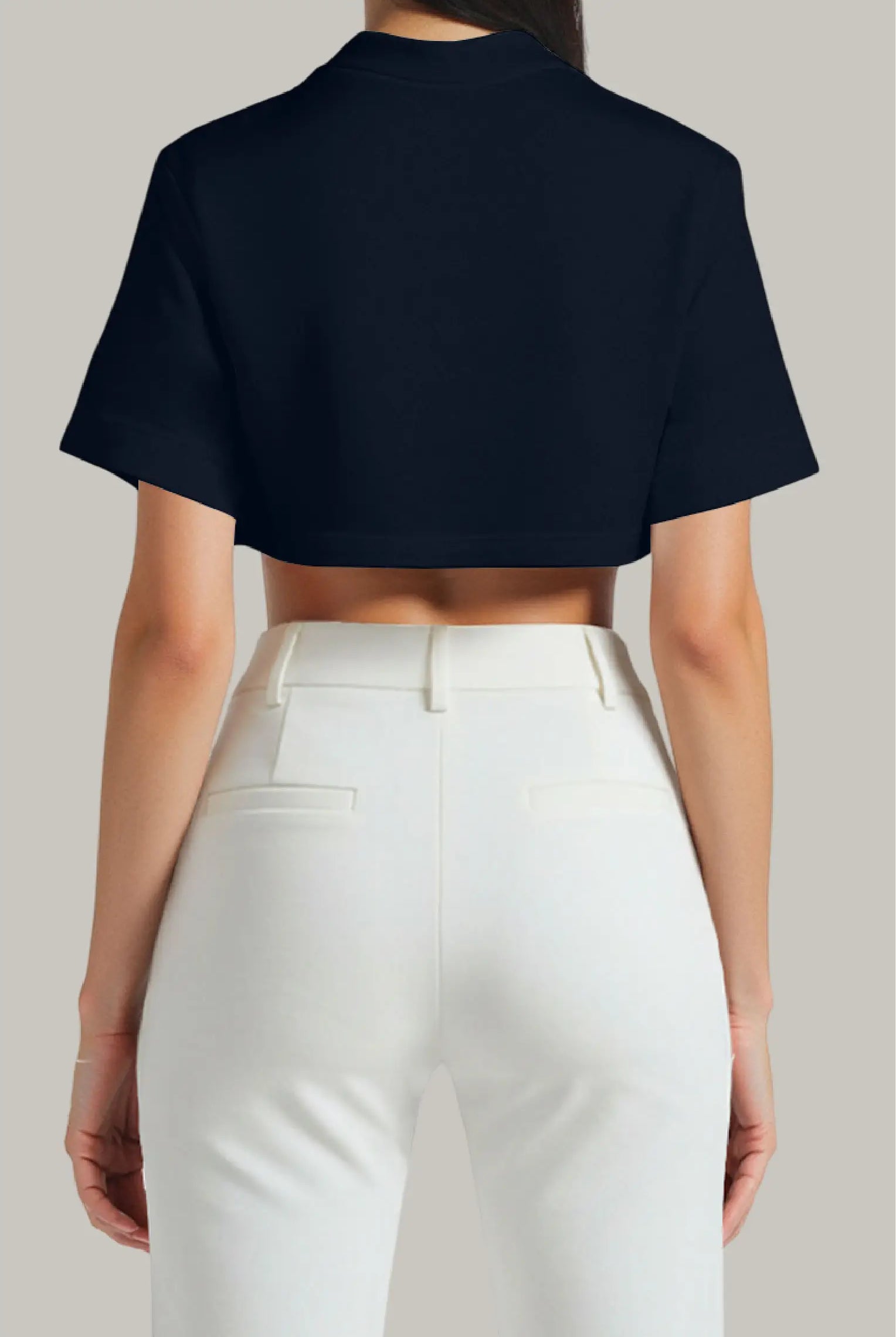 Franela Oversized Croptop 100% Algodón - FashionTex