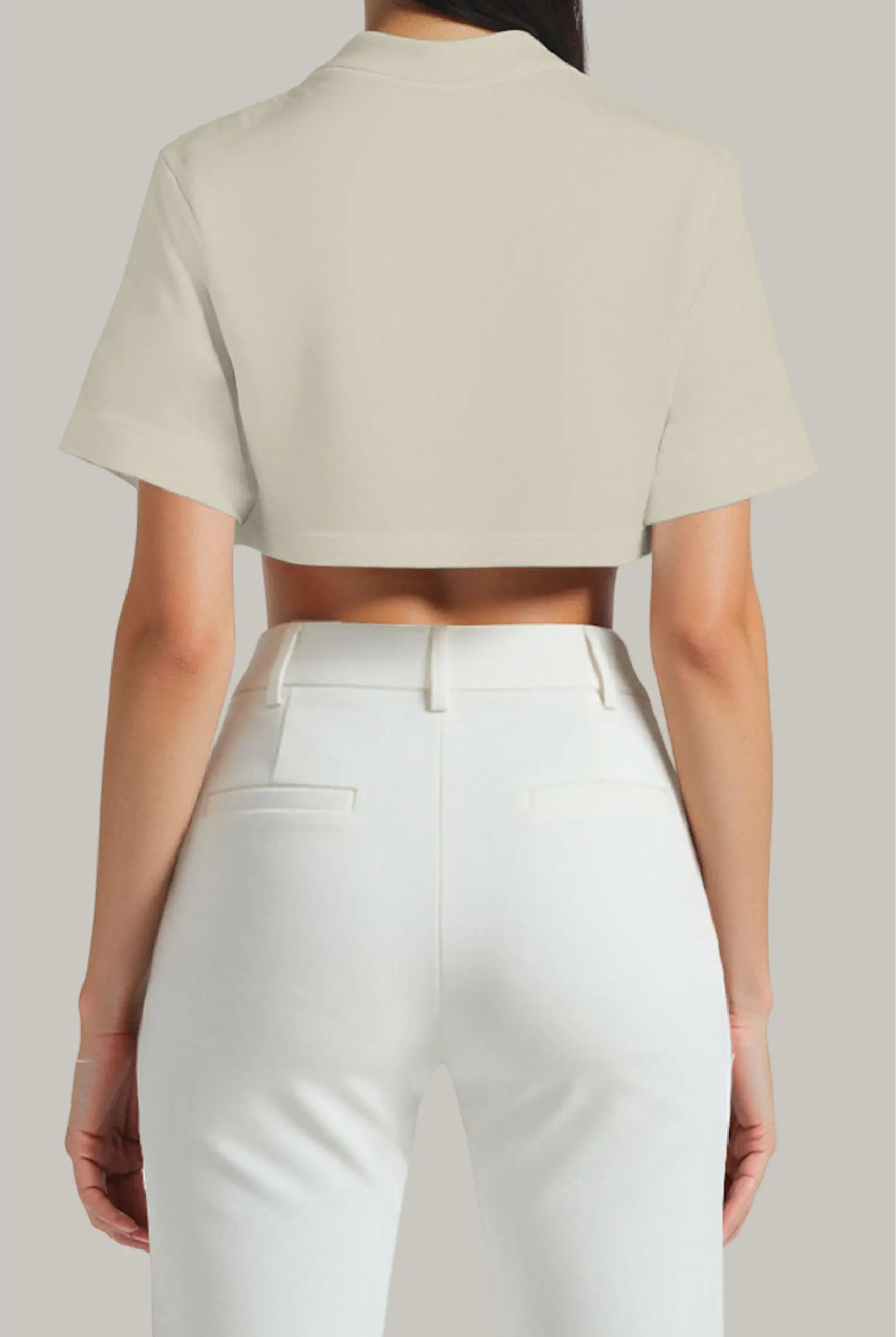 Franela Oversized Croptop 100% Algodón - FashionTex