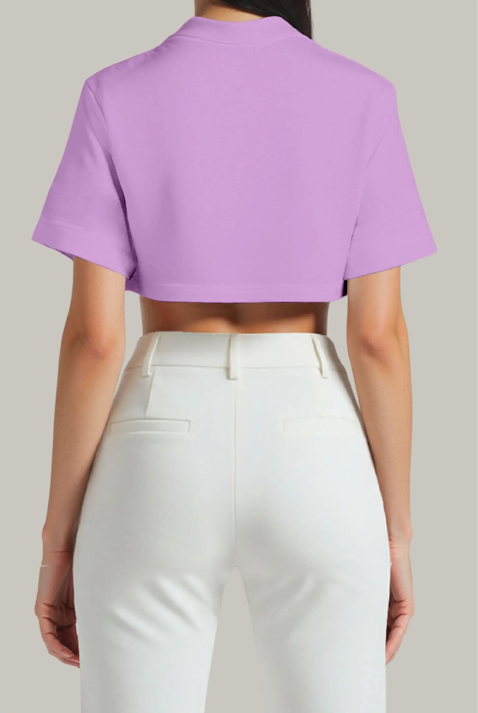 Franela Oversized Croptop 100% Algodón - FashionTex