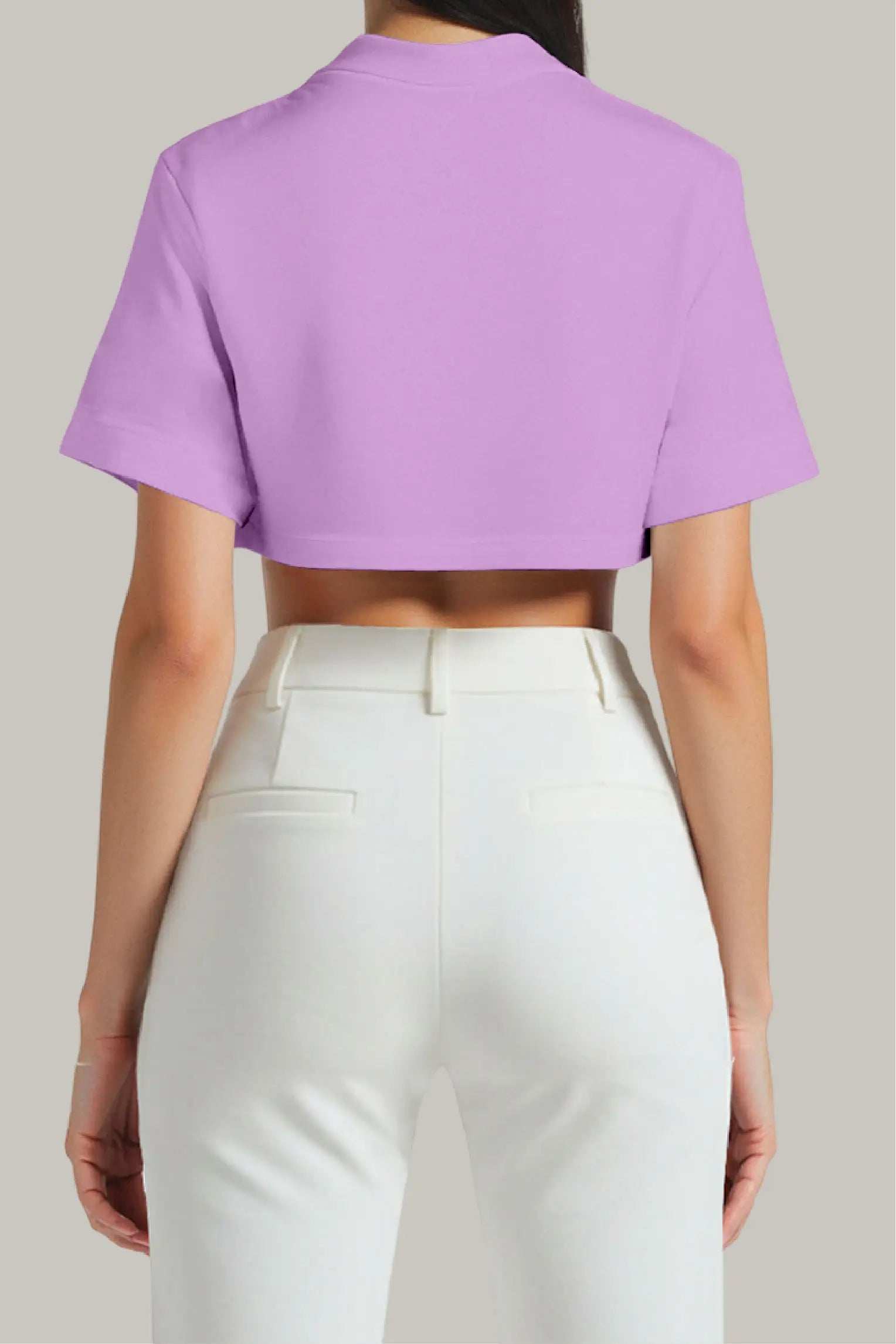 Franela Oversized Croptop 100% Algodón - FashionTex