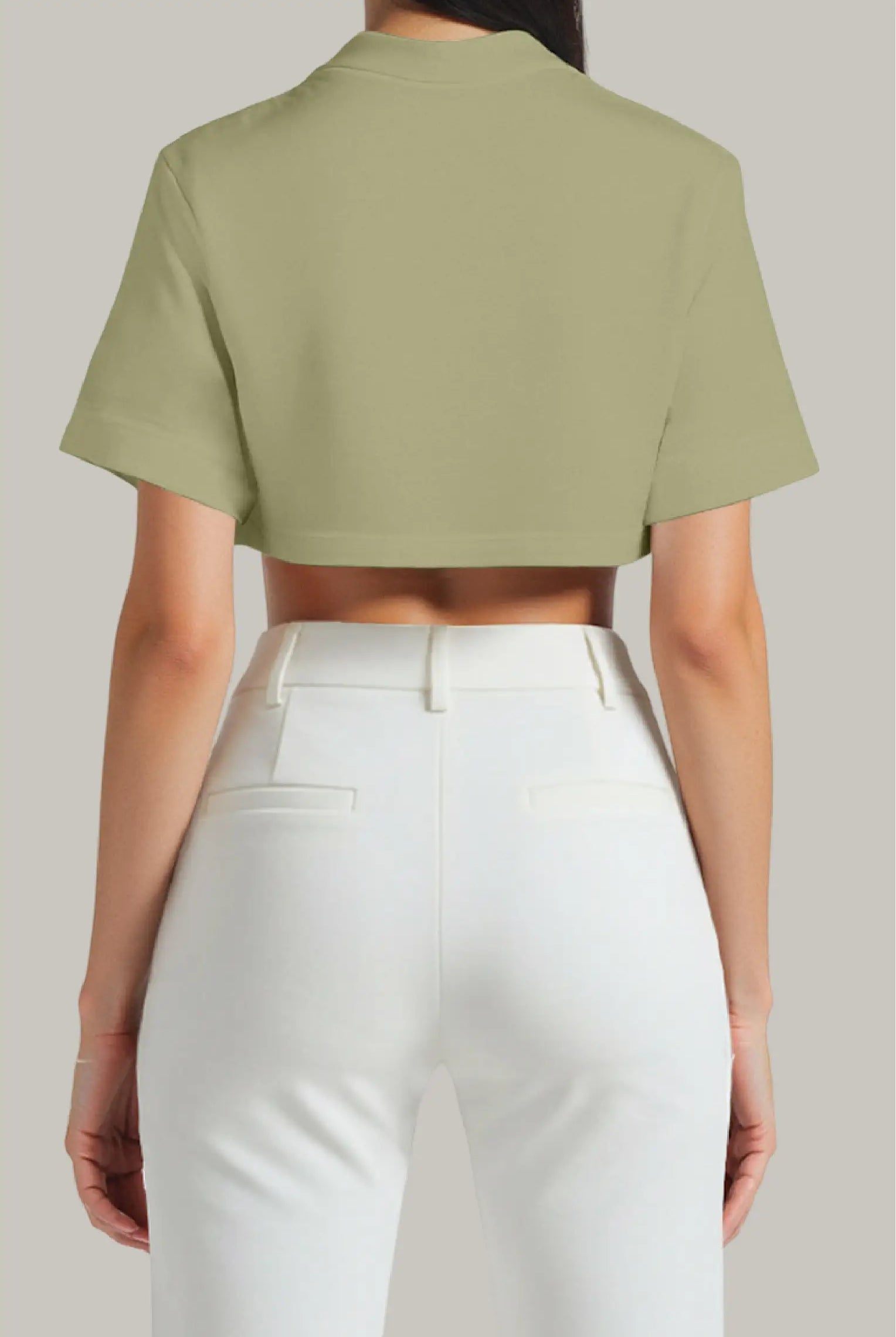 Franela Oversized Croptop 100% Algodón - FashionTex