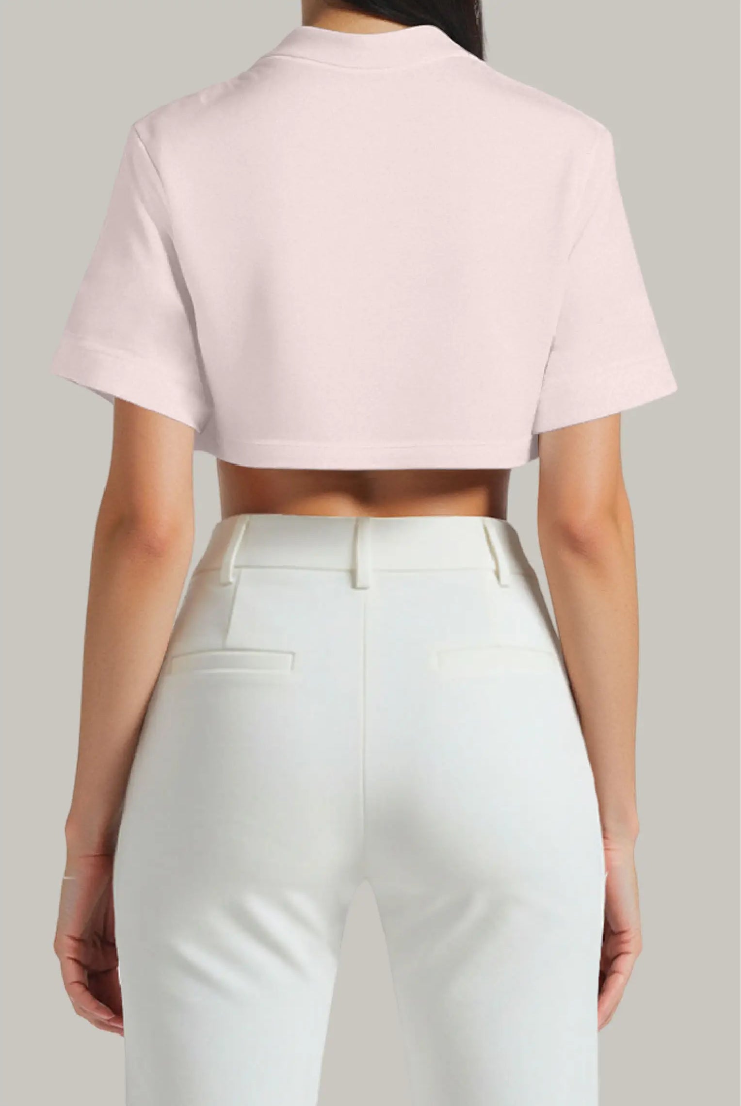 Franela Oversized Croptop 100% Algodón - FashionTex