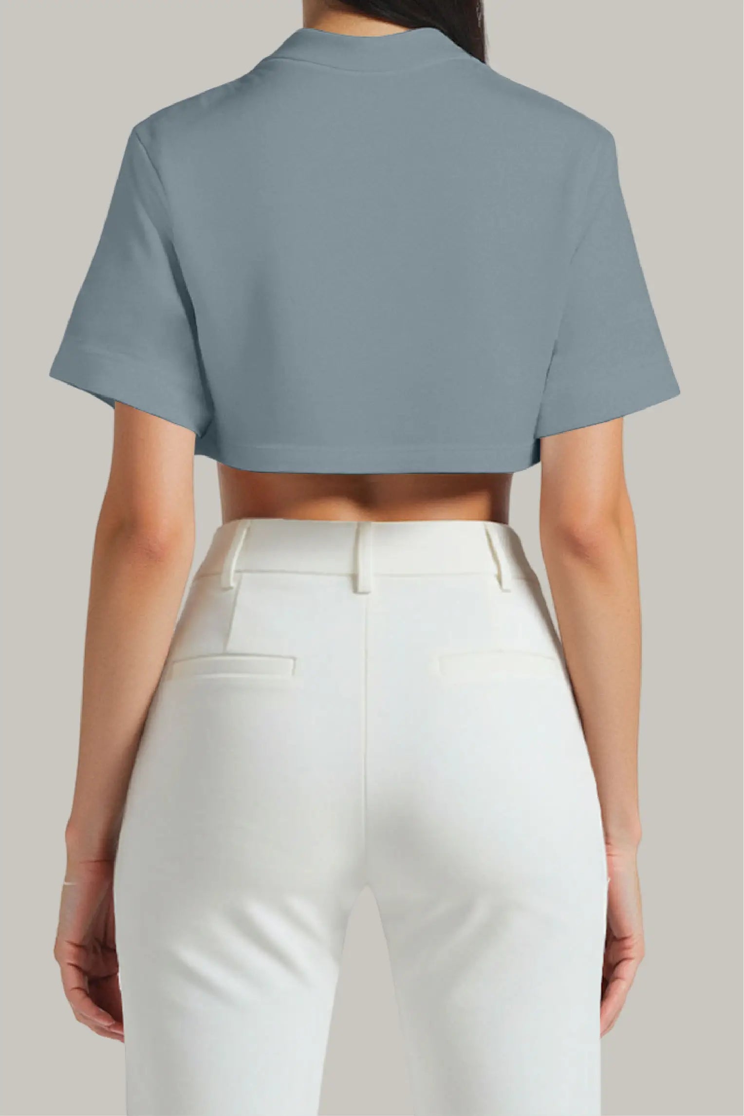 Franela Oversized Croptop 100% Algodón - FashionTex