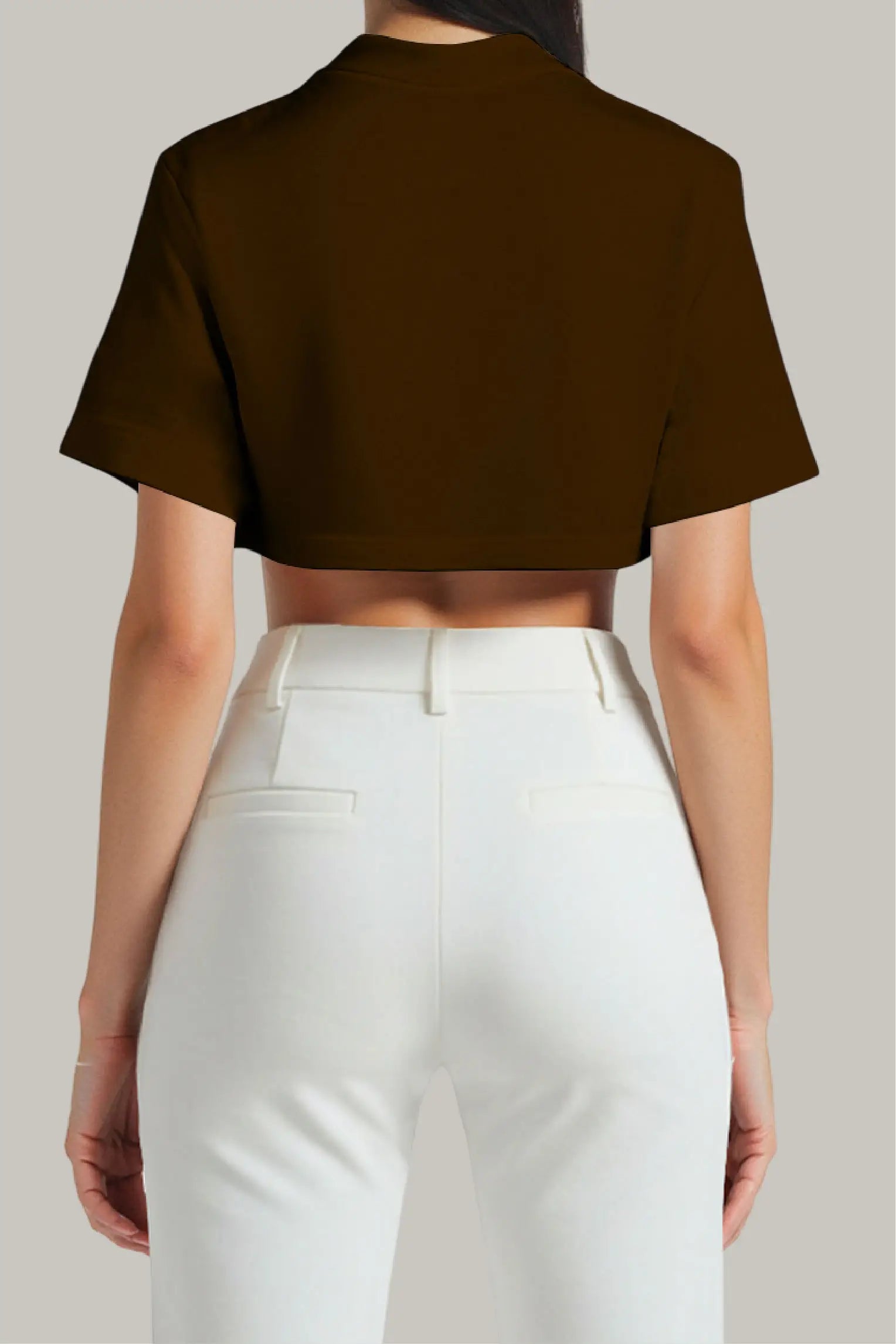 Franela Oversized Croptop 100% Algodón - FashionTex