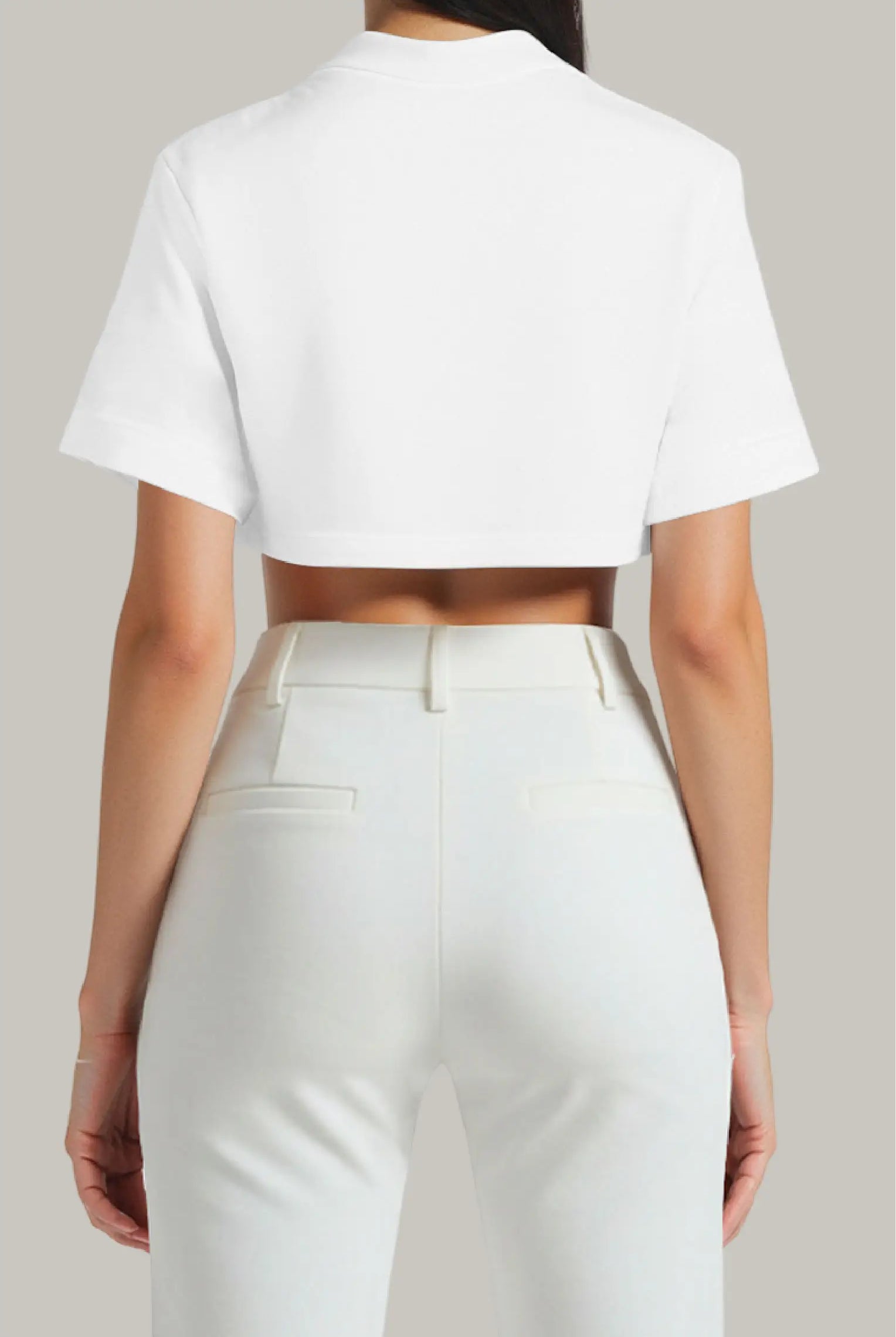 Franela Oversized Croptop 100% Algodón - FashionTex