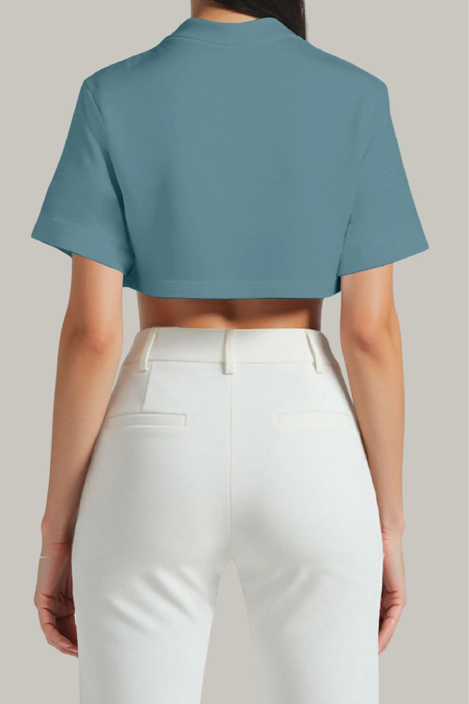 Franela Oversized Croptop 100% Algodón - FashionTex