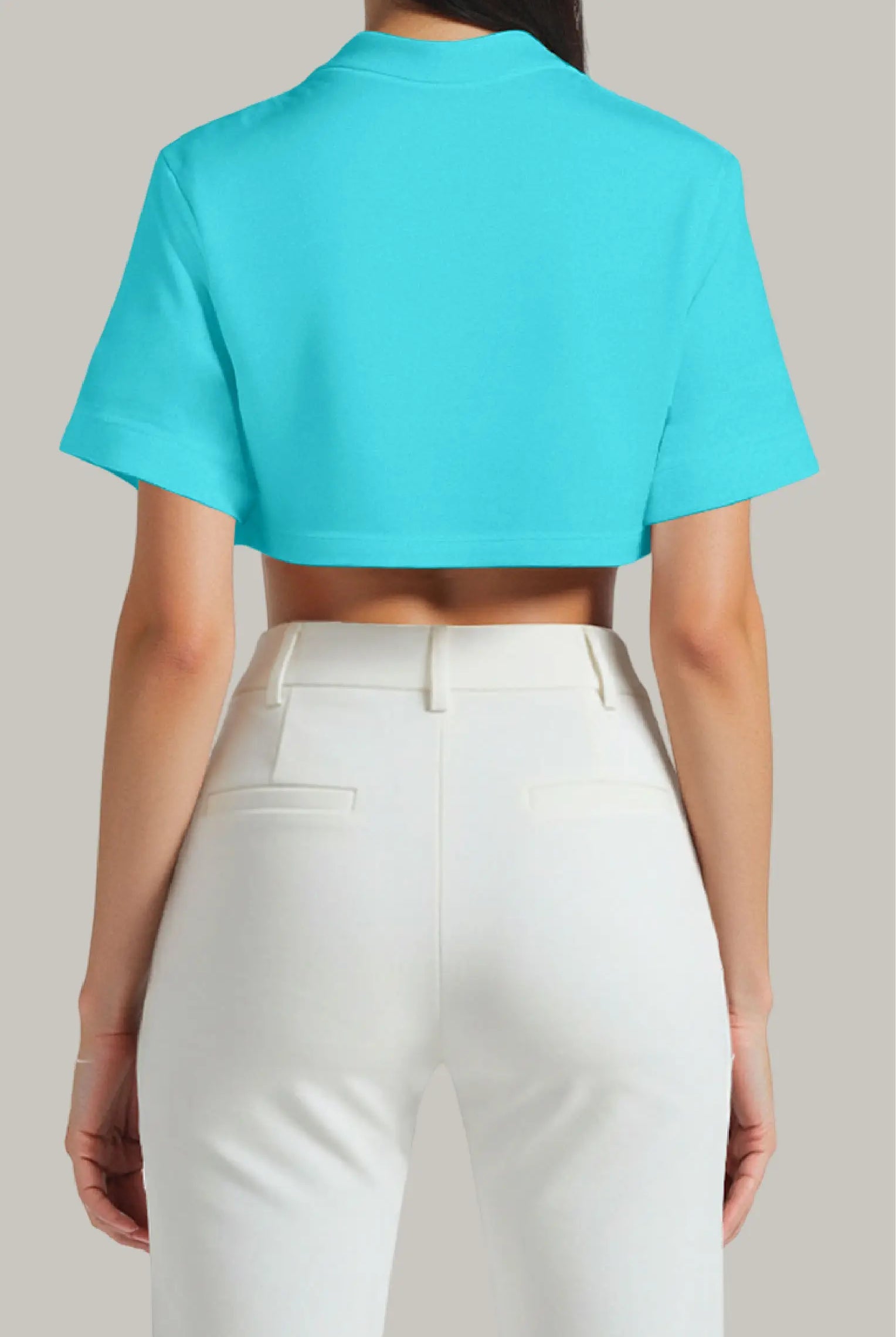 Franela Oversized Croptop 100% Algodón - FashionTex