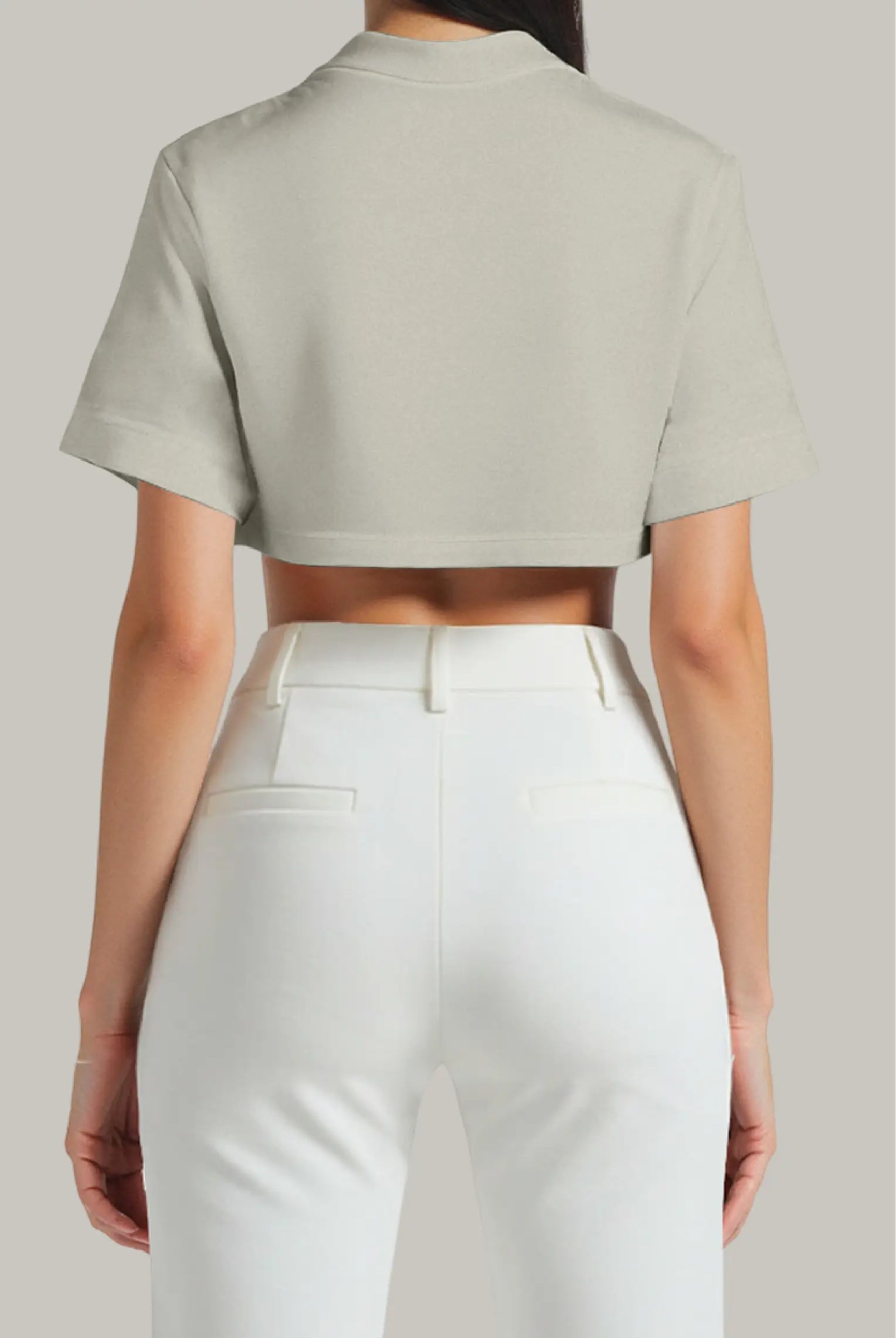 Franela Oversized Croptop 100% Algodón - FashionTex