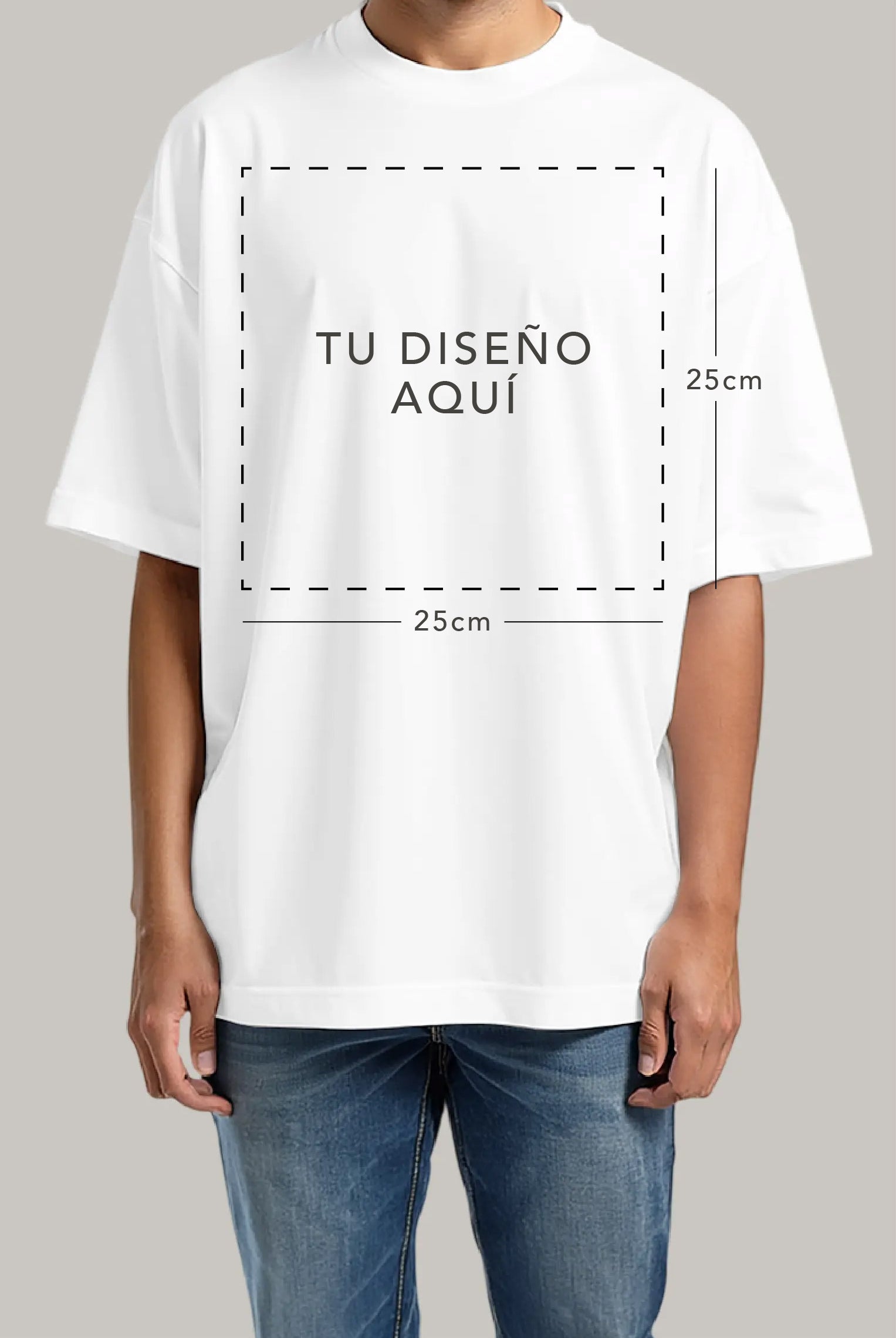 Oversized Personalizables Unisex (Cuadrado) - FashionTex