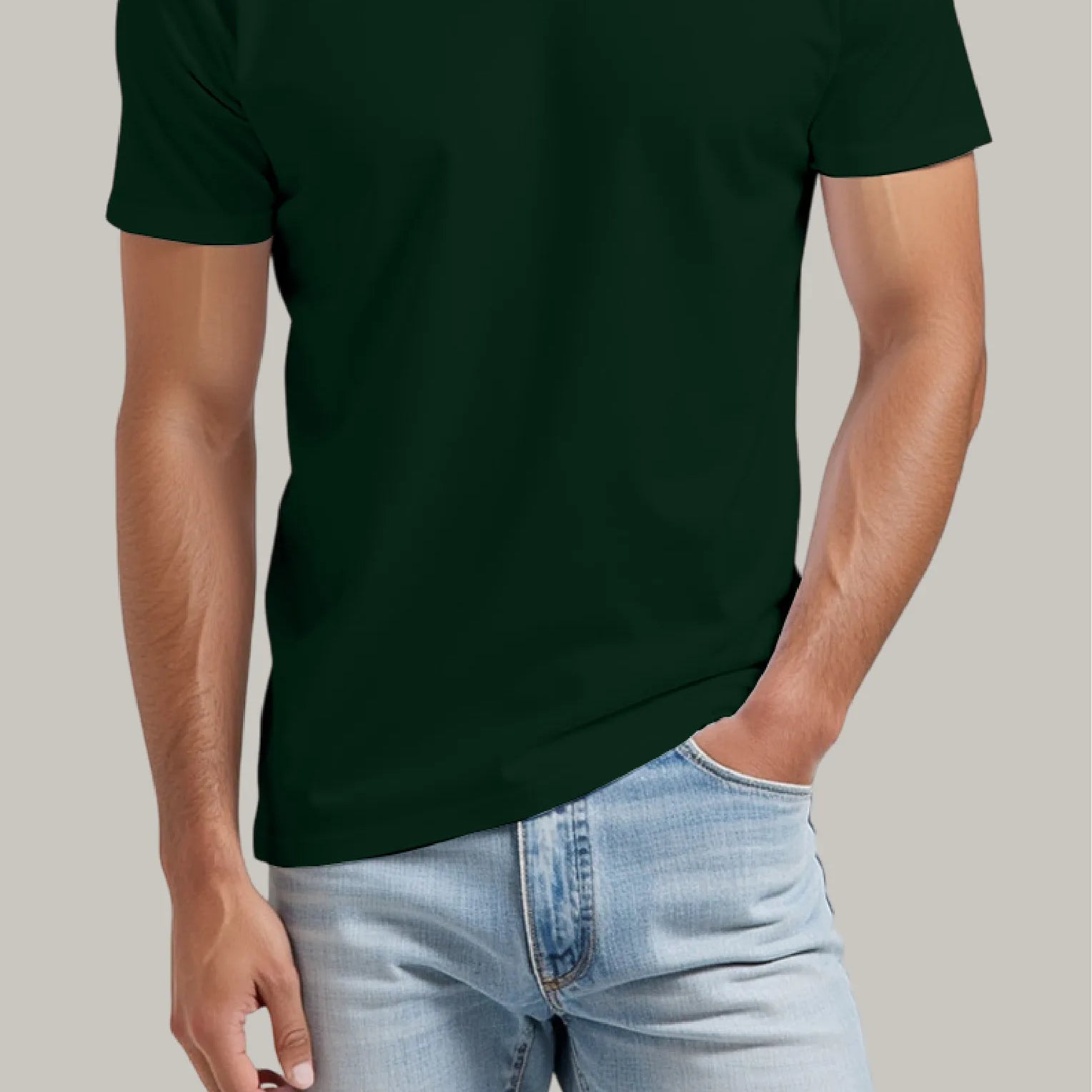 Franela Regular Hombre Cuello en V - FashionTex
