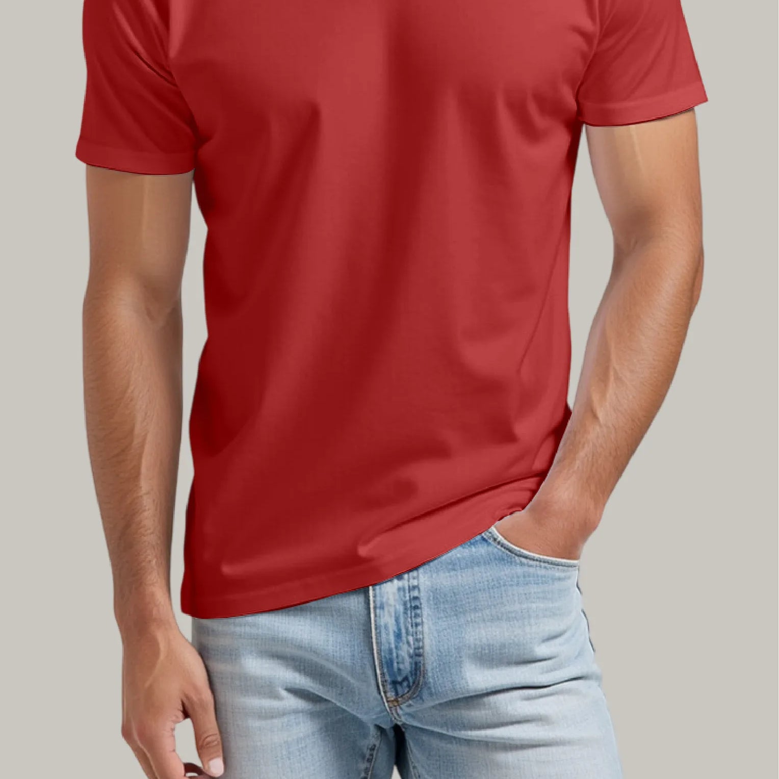 Franela Regular Hombre Cuello en V - FashionTex