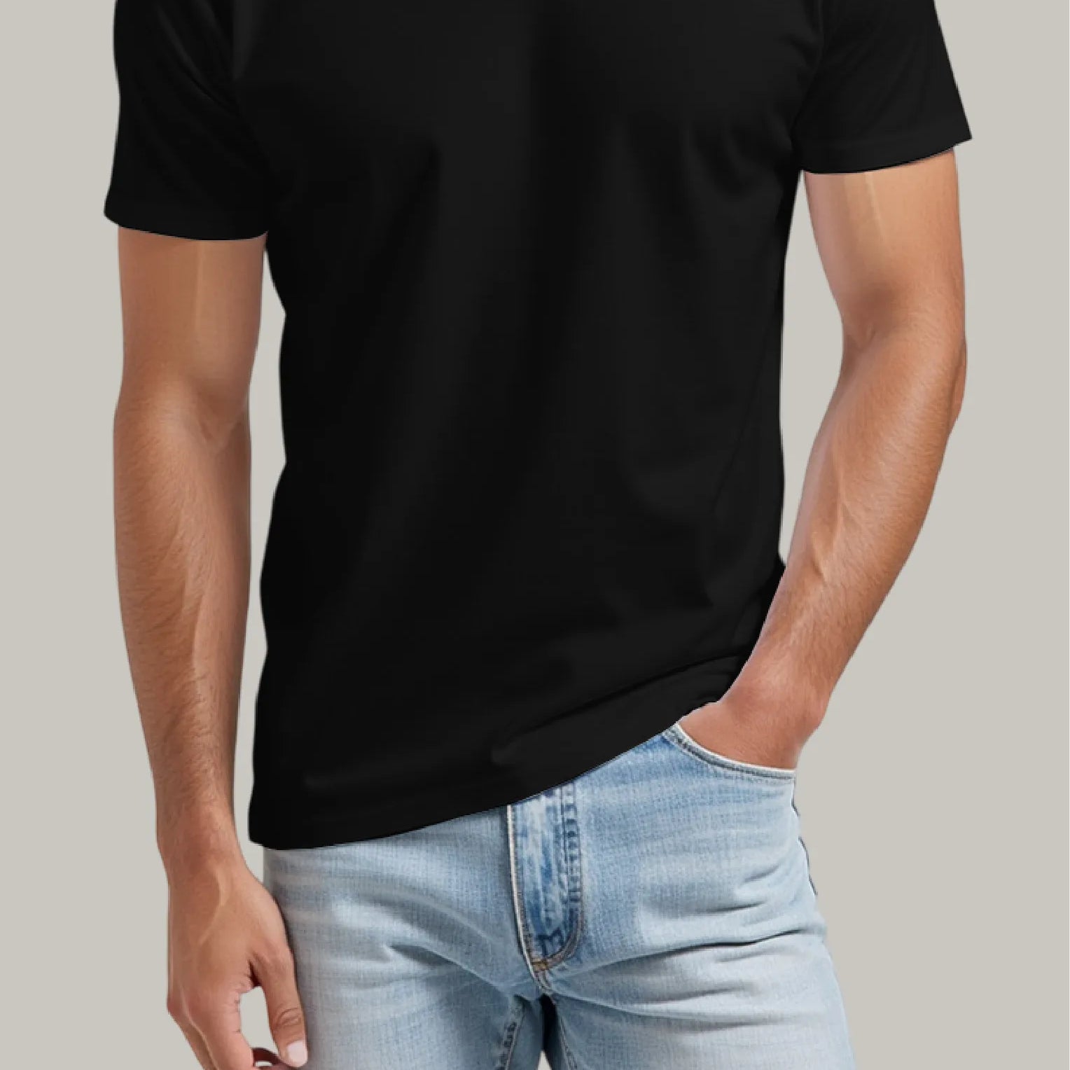 Franela Regular Hombre Cuello en V - FashionTex