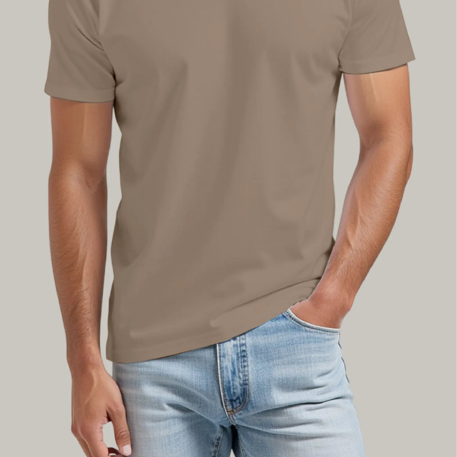 Franela Regular Hombre Cuello en V - FashionTex