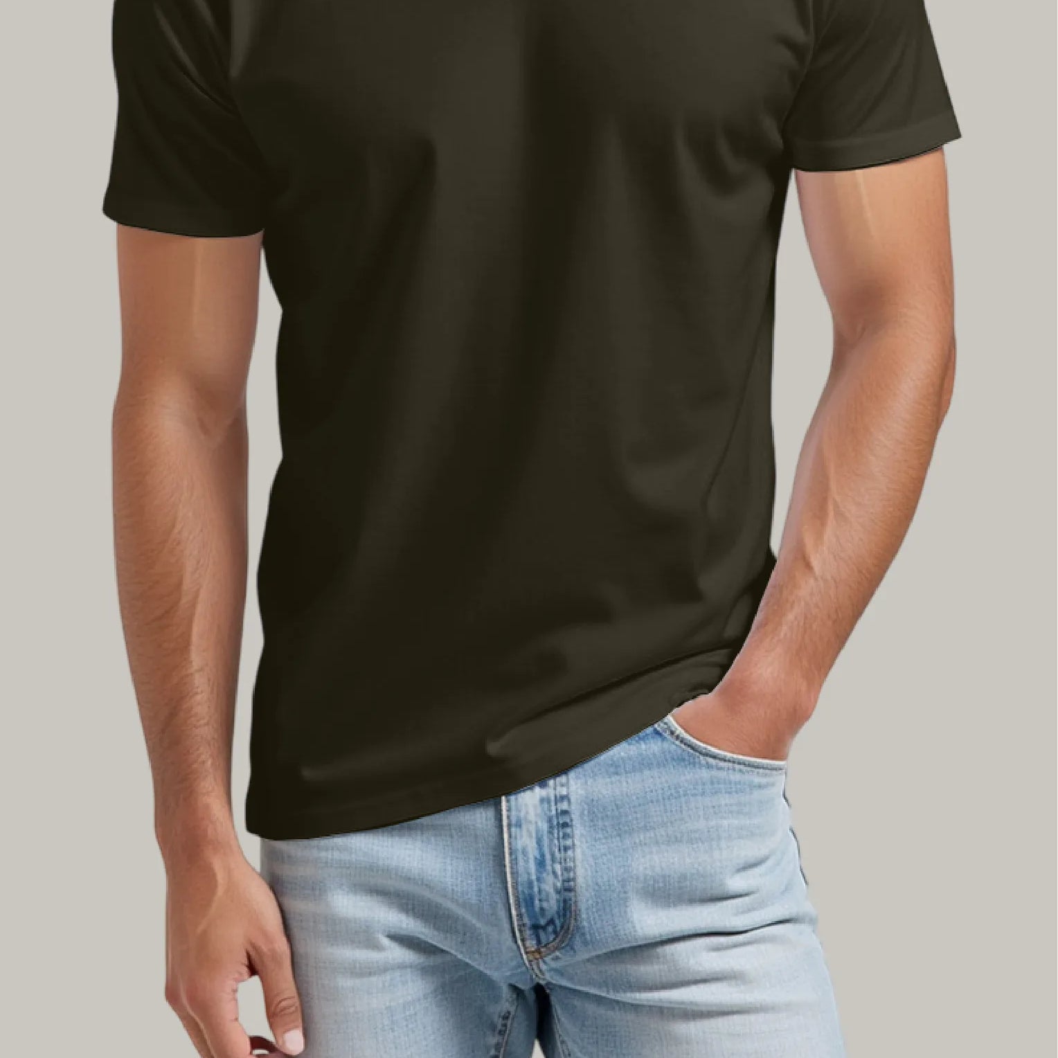 Franela Regular Hombre Cuello en V - FashionTex