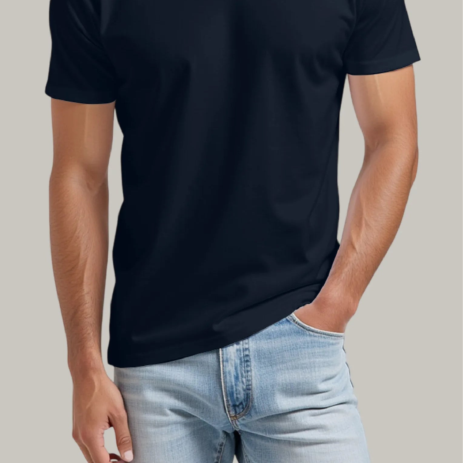 Franela Regular Hombre Cuello en V - FashionTex