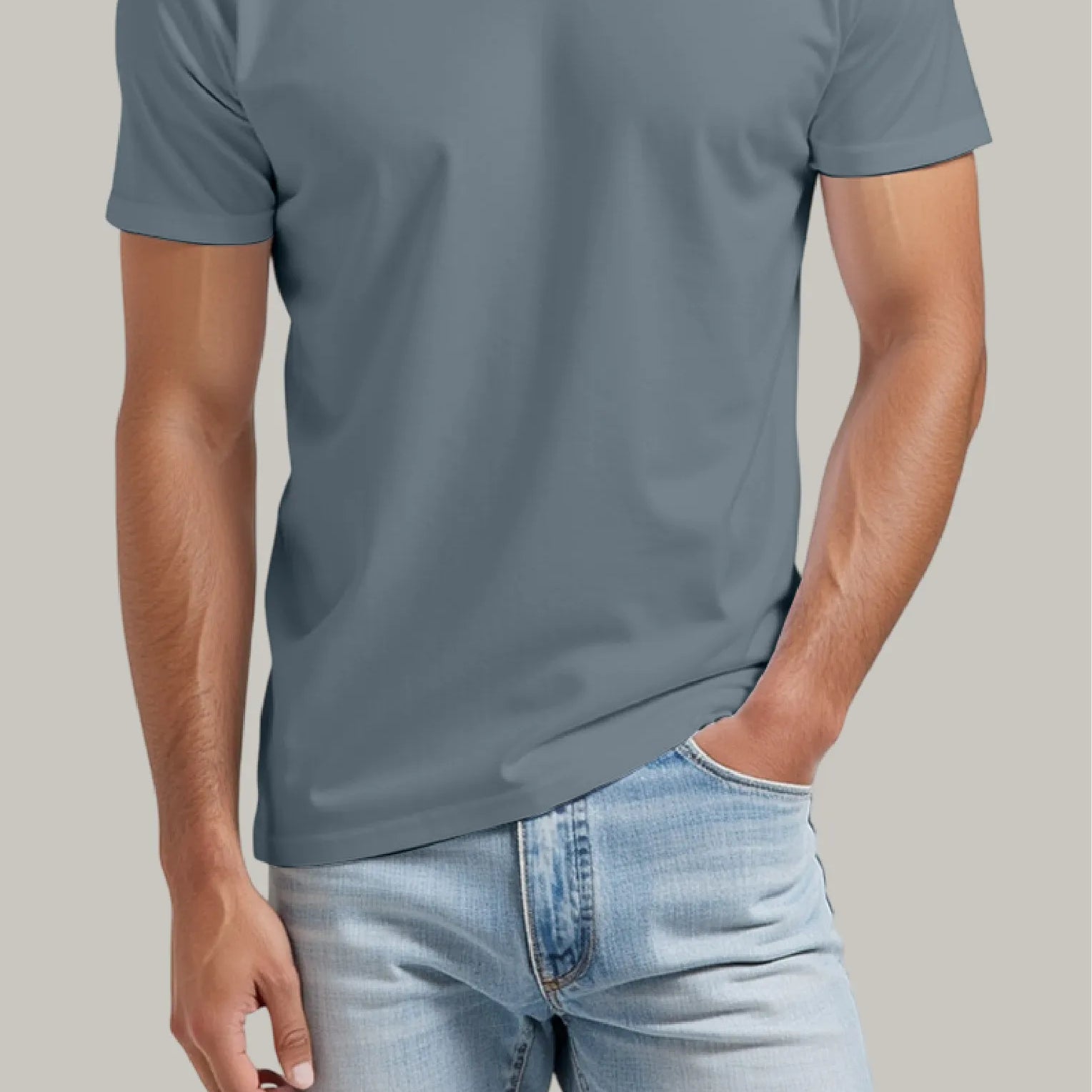 Franela Regular Hombre Cuello en V - FashionTex