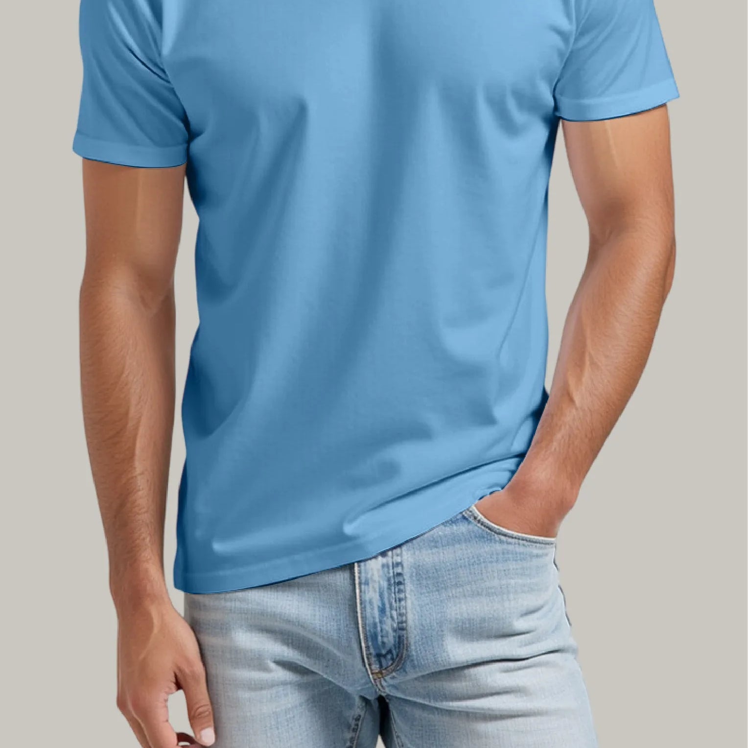 Franela Regular Hombre Cuello en V - FashionTex
