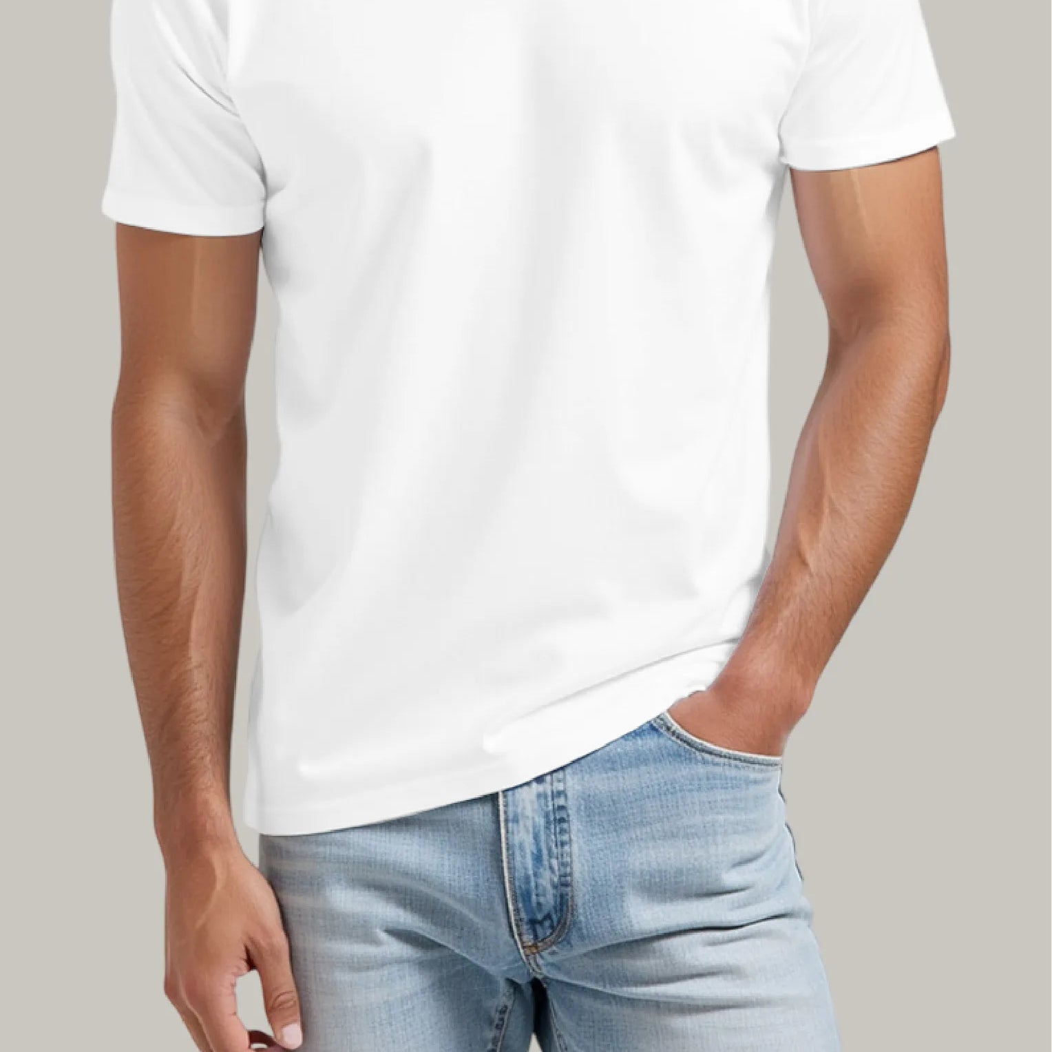 Franela Regular Hombre Cuello en V - FashionTex