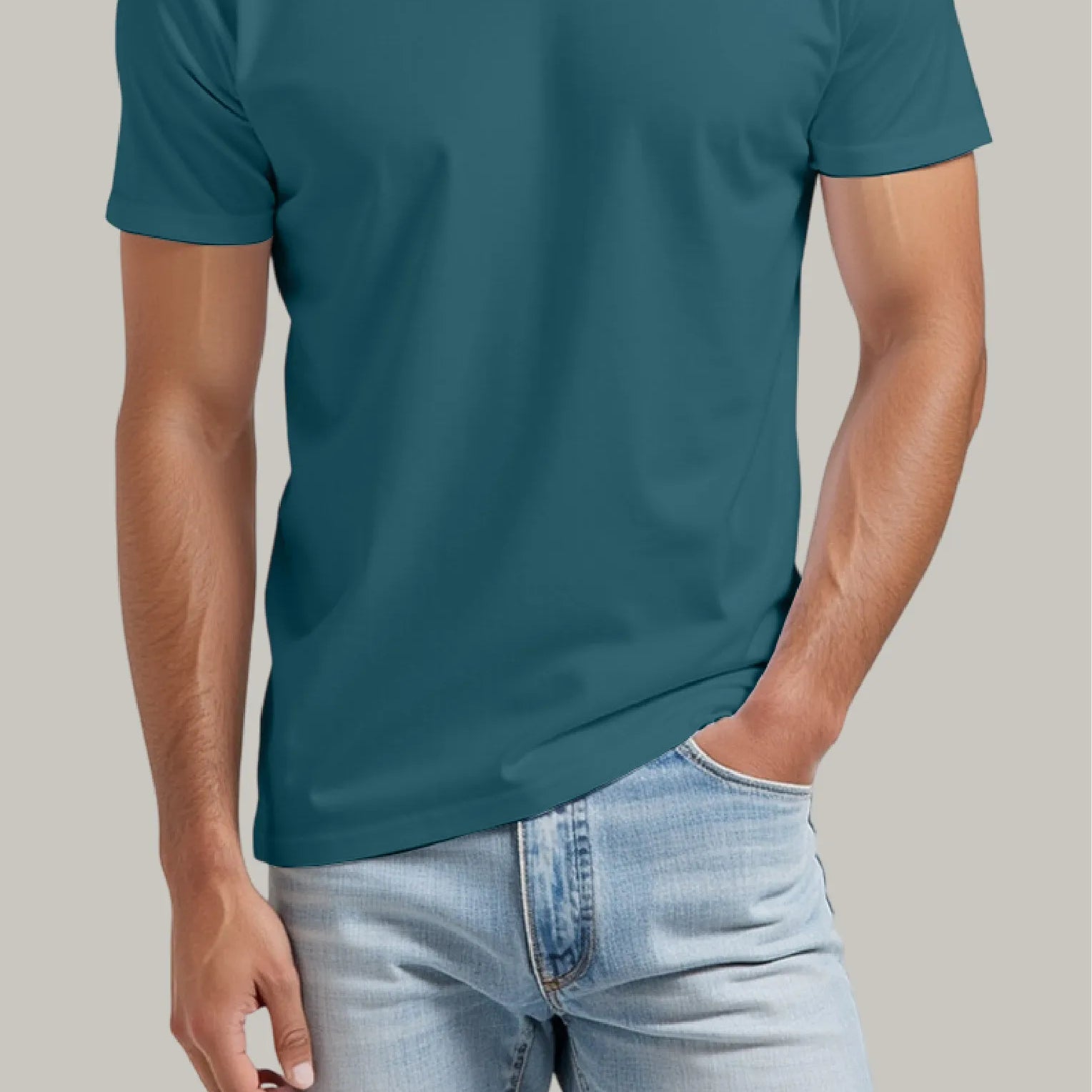 Franela Regular Hombre Cuello en V - FashionTex