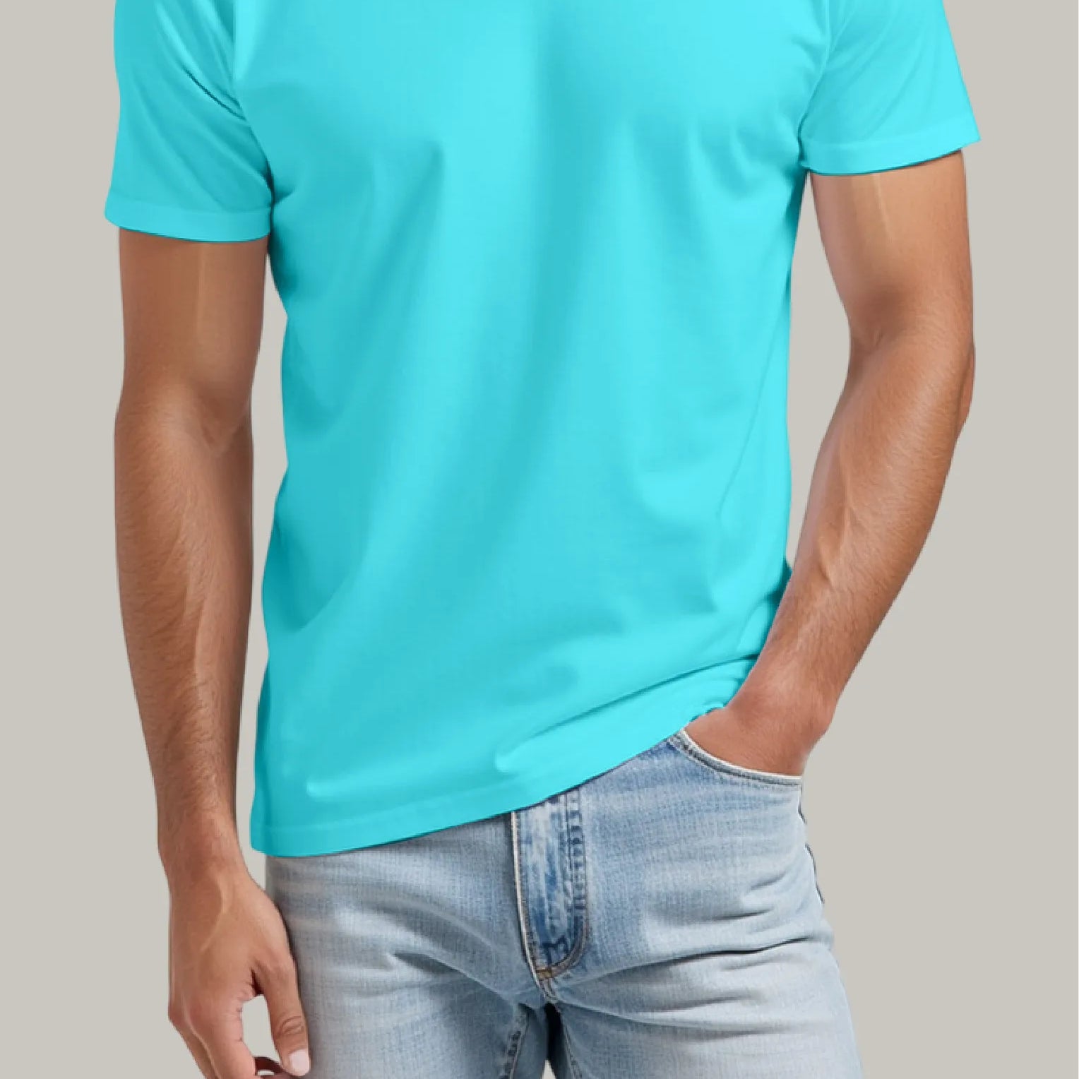 Franela Regular Hombre Cuello en V - FashionTex