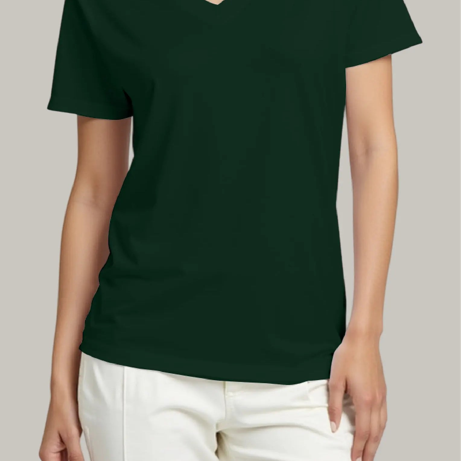 Franela Regular Mujer Cuello V - FashionTex