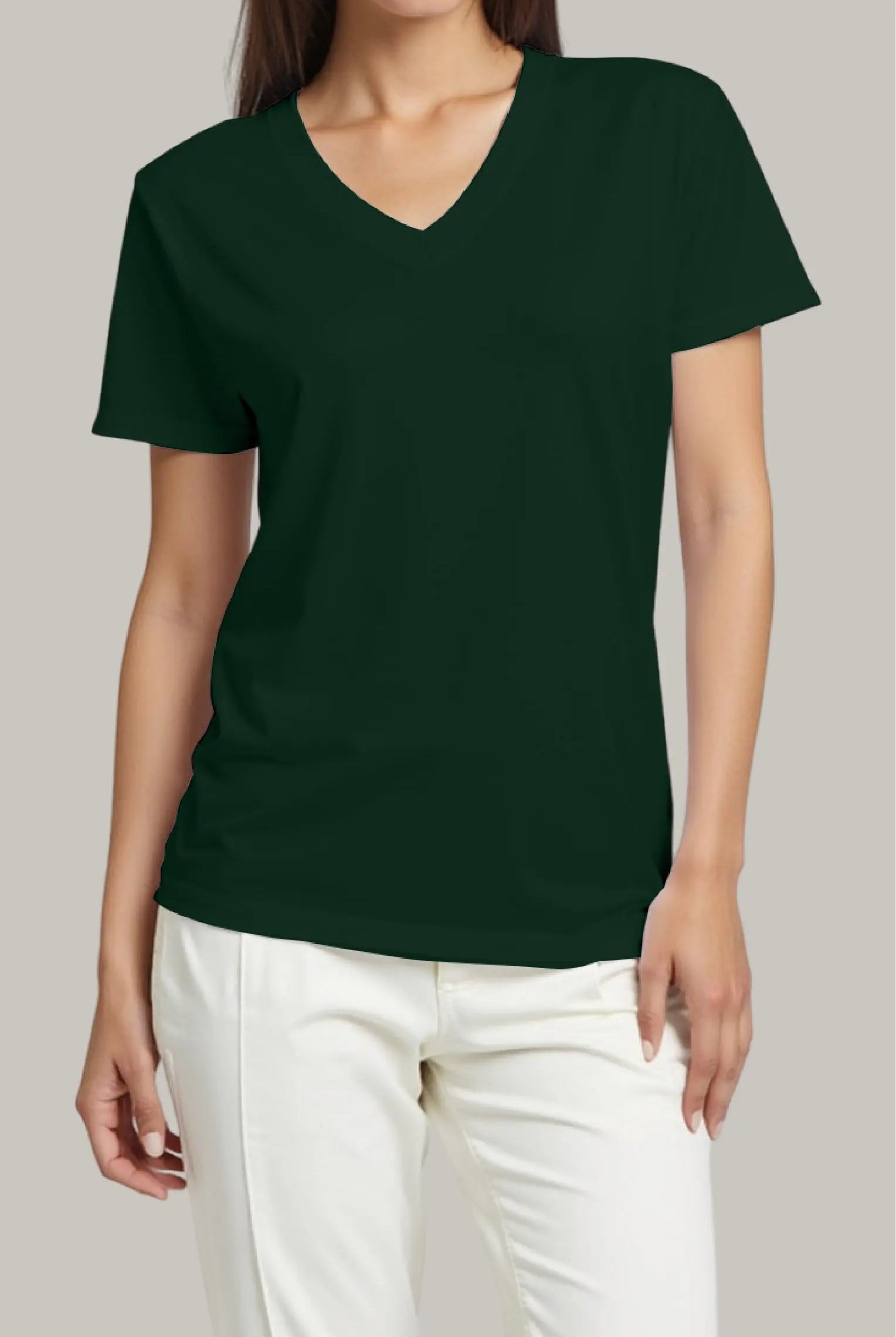 Franela Regular Mujer Cuello V - FashionTex