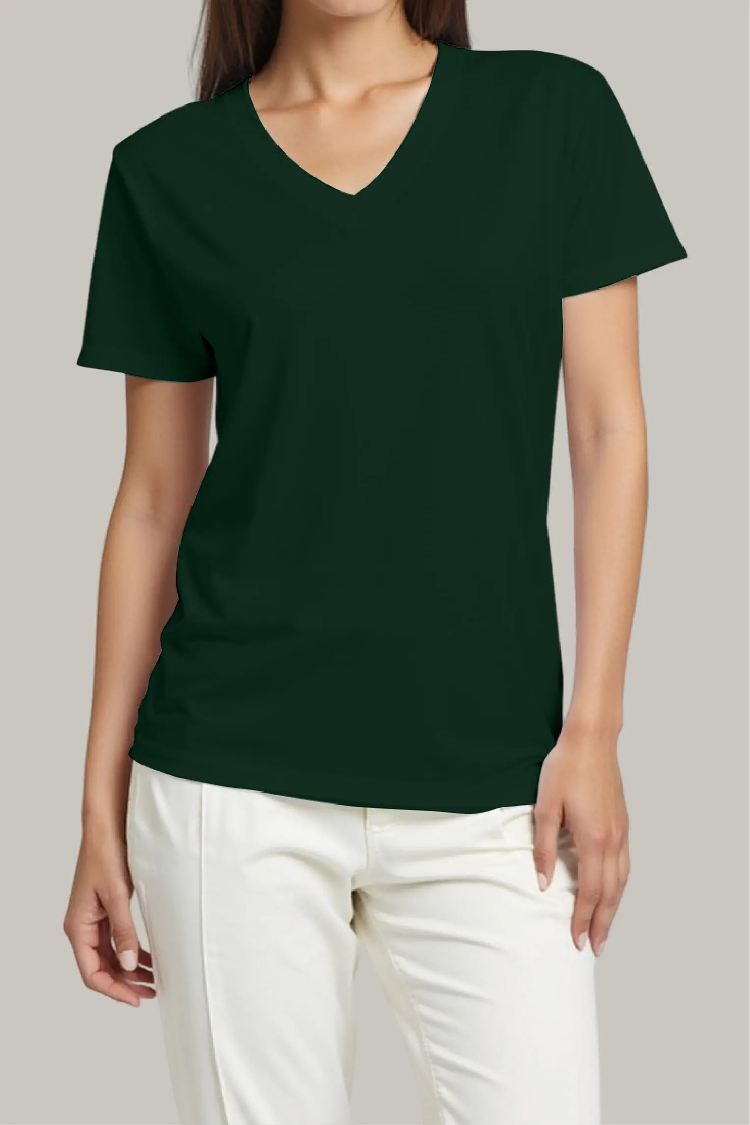 Franela Regular Mujer Cuello V - FashionTex