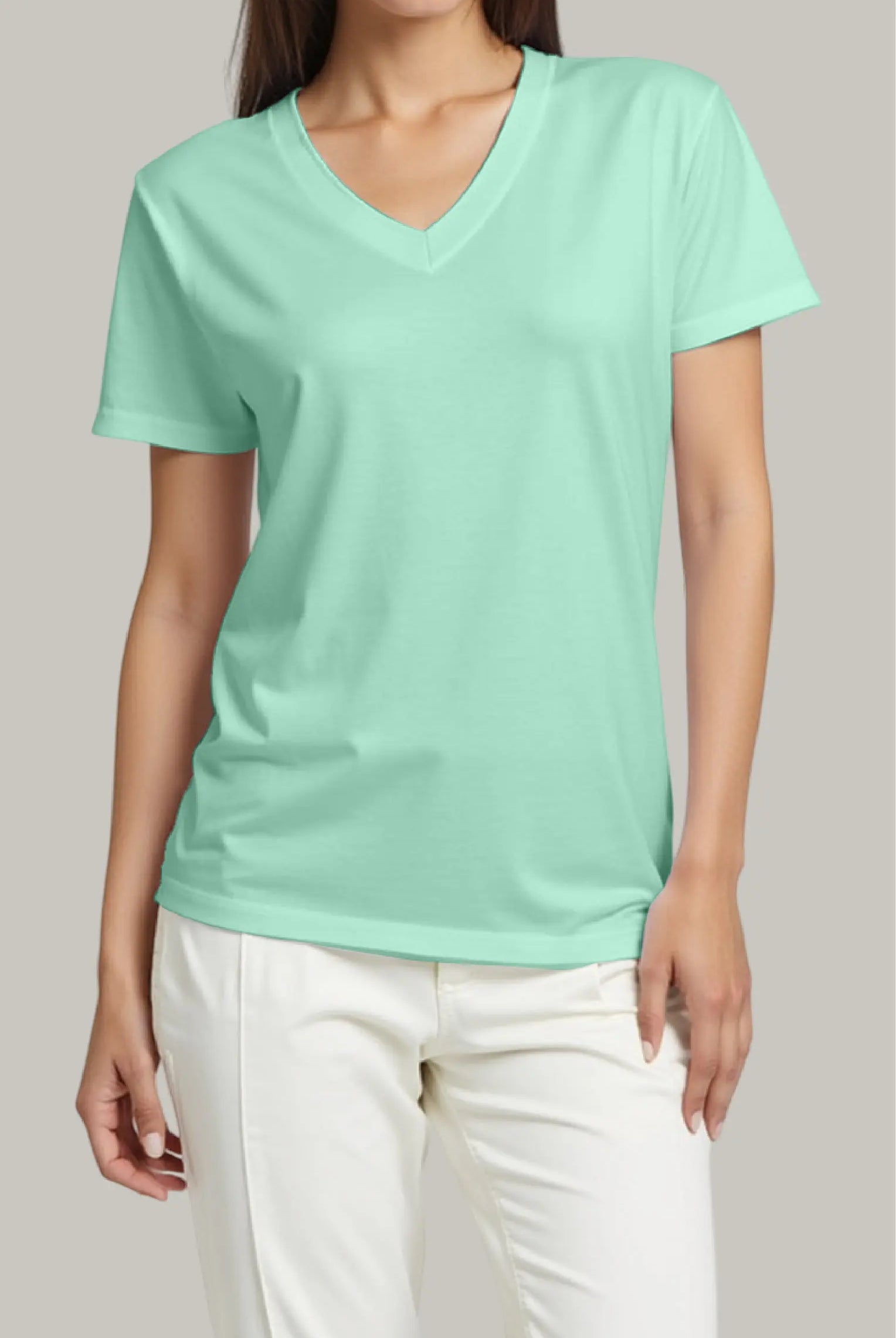 Franela Regular Mujer Cuello V - FashionTex