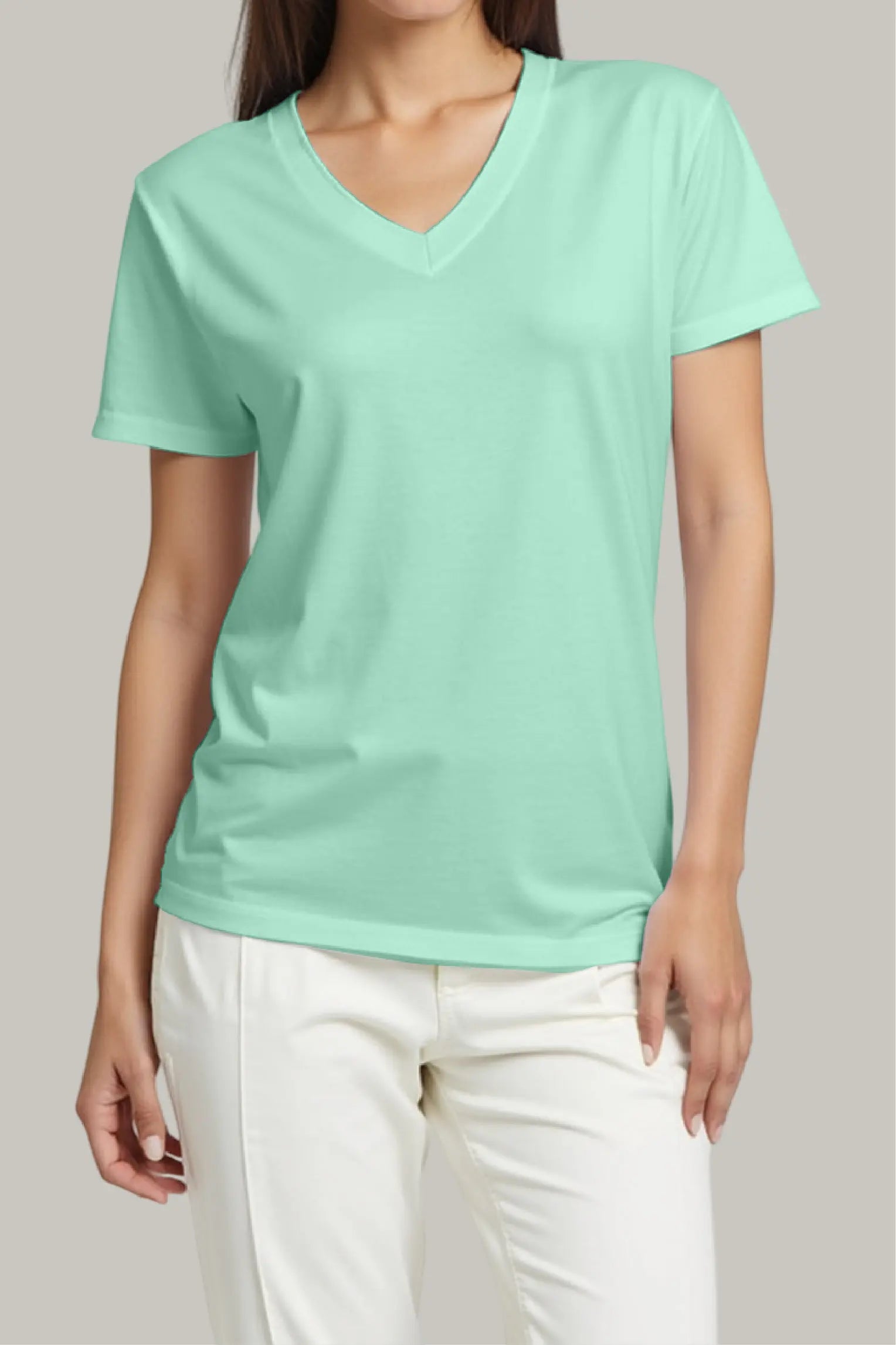 Franela Regular Mujer Cuello V - FashionTex