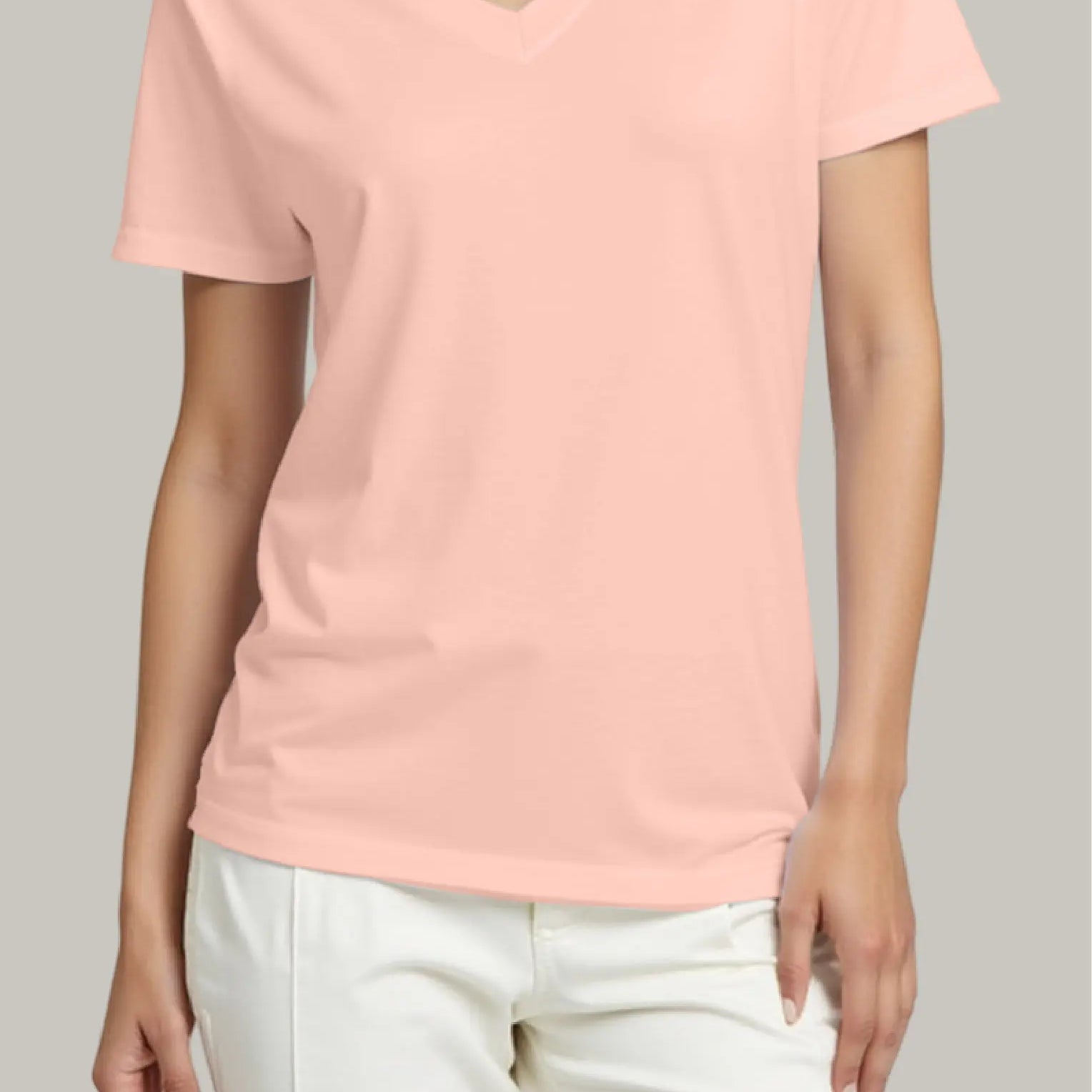 Franela Regular Mujer Cuello V - FashionTex