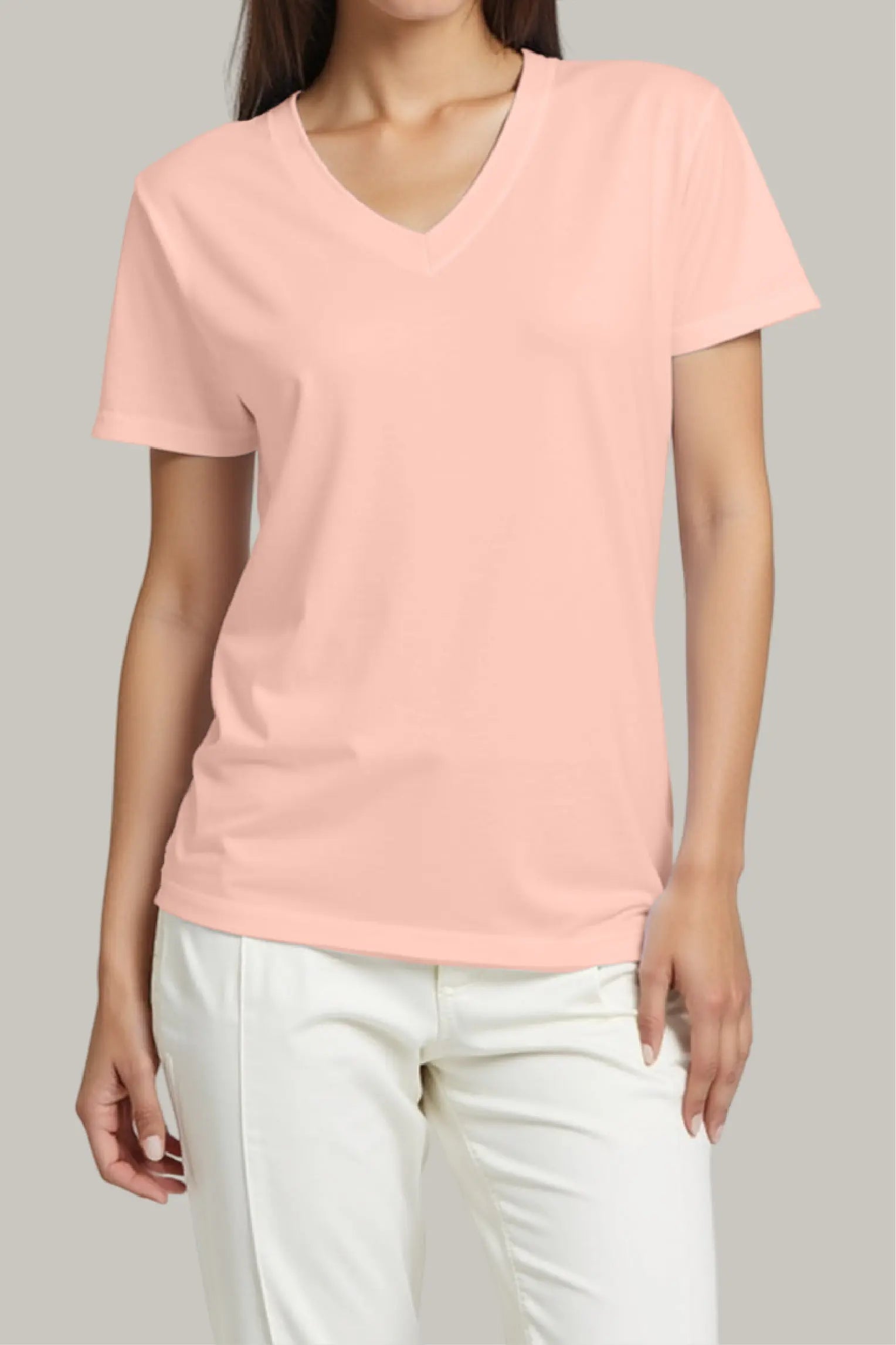 Franela Regular Mujer Cuello V - FashionTex